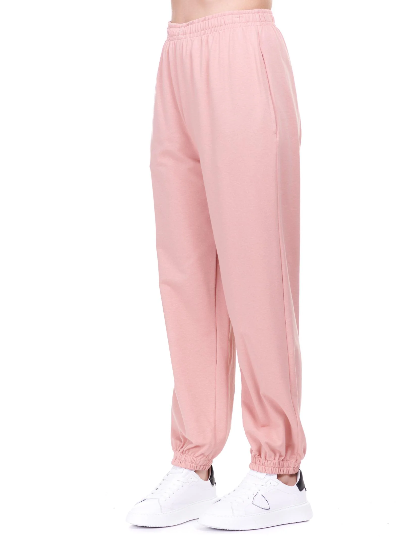 Pantalone rosa con vita elastica - Image 2