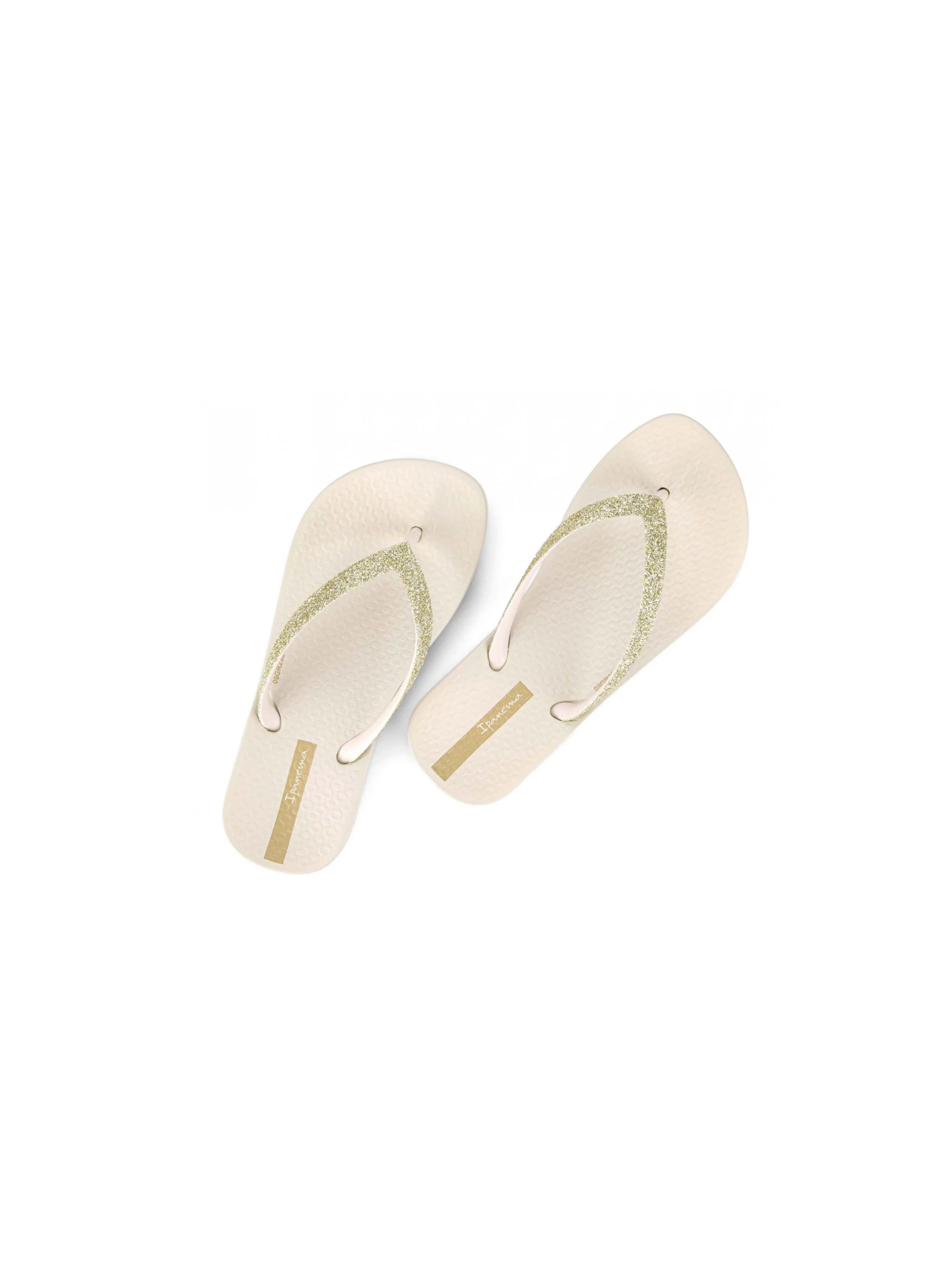 Infradito "Anatomica Lolita" Ipanema beige con glitter - Image 2