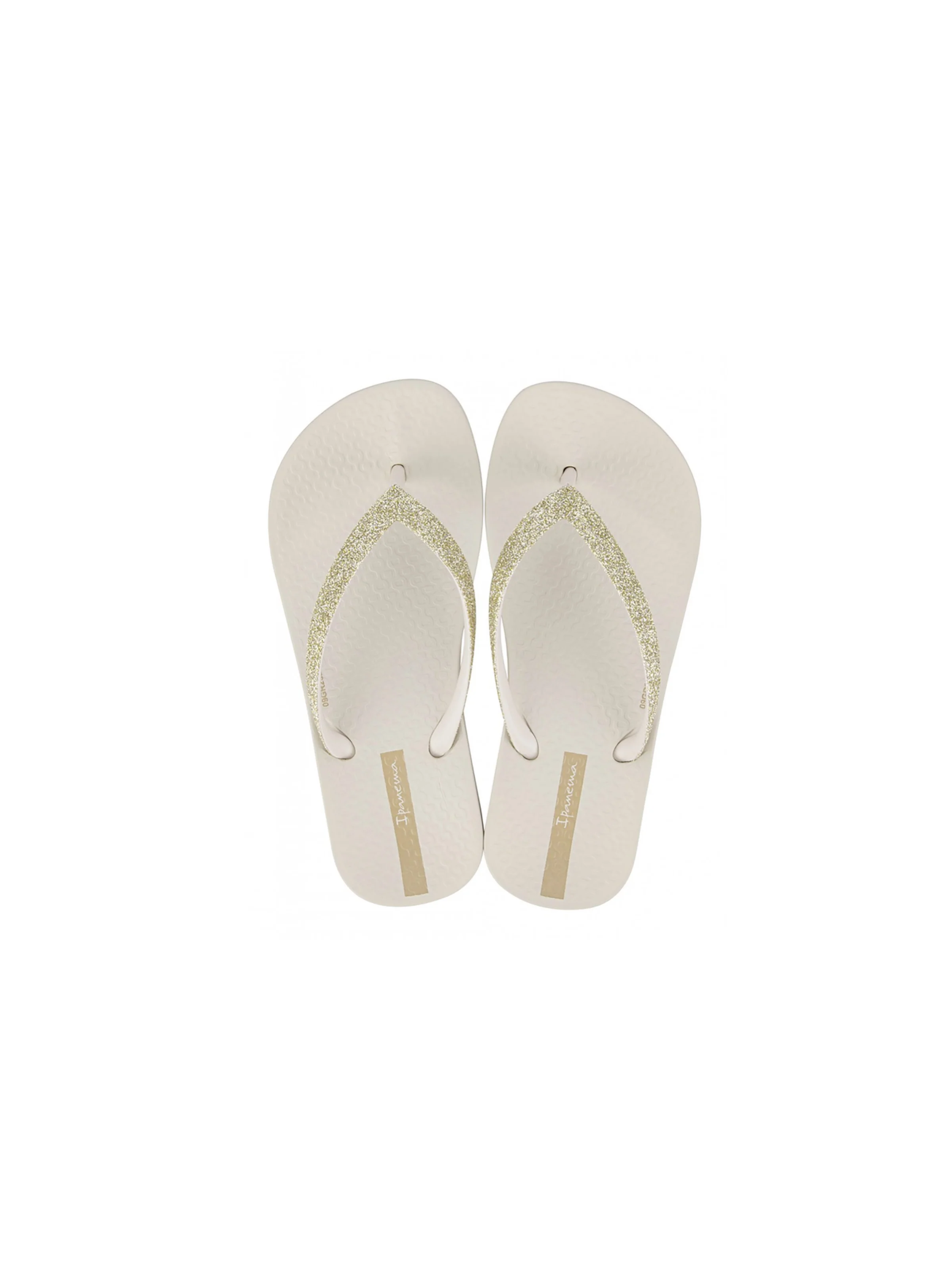 Infradito "Anatomica Lolita" Ipanema beige con glitter - Image 3