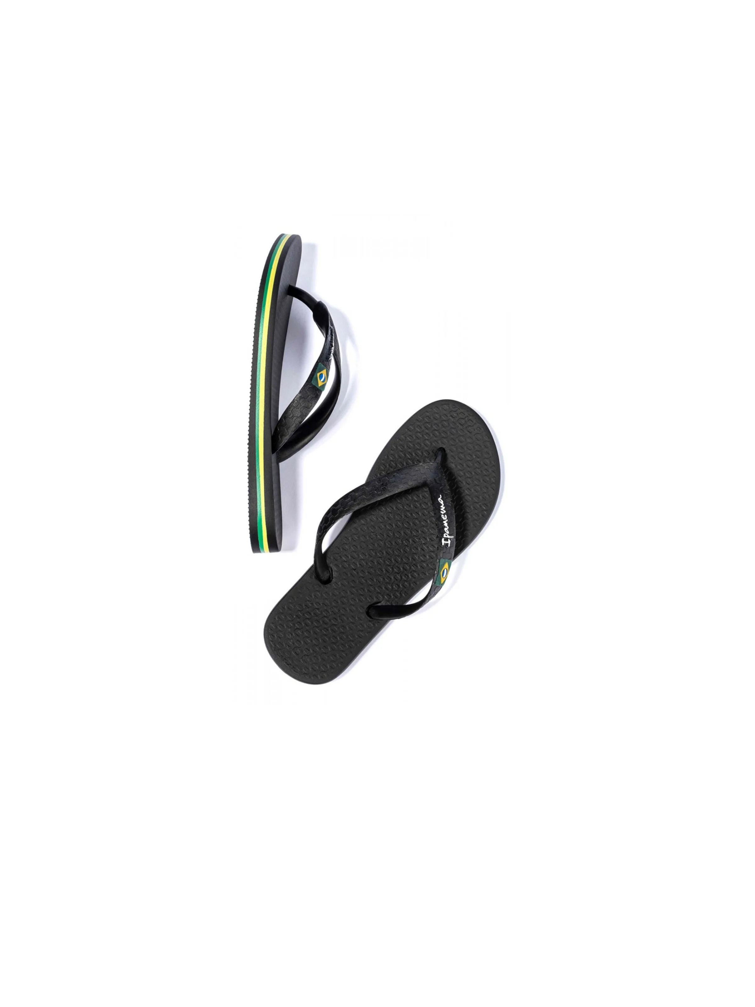 Infradito "Clas Brasil II" Ipanema nero con inserti verde - Image 5