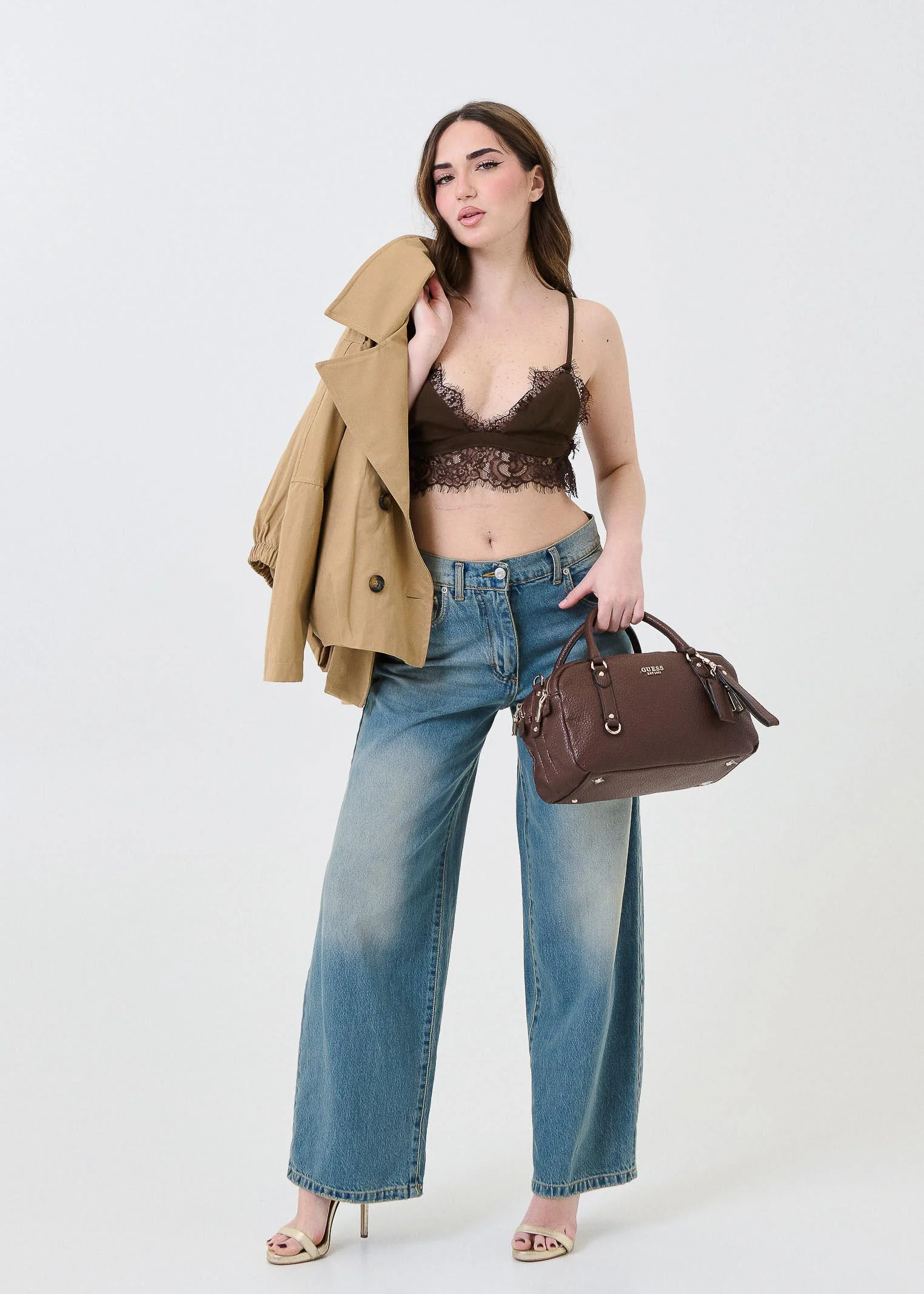 Jeans a gamba larga "bella" Haveone blu - Image 4