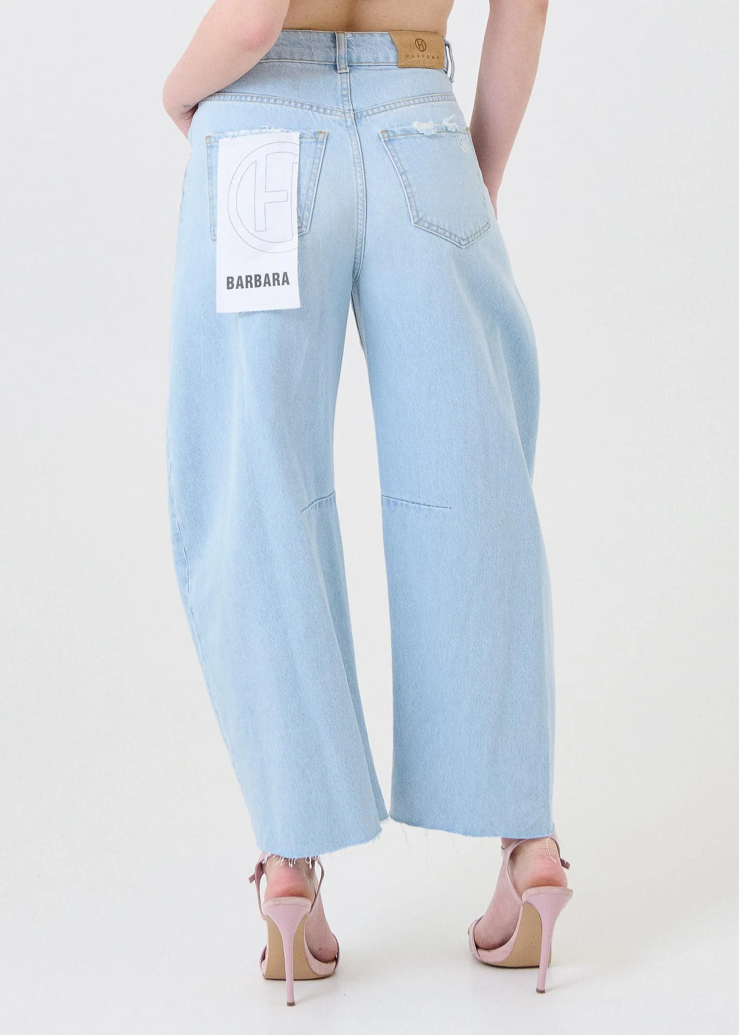 Jeans "Barbara" Haveone azzurro - Image 3
