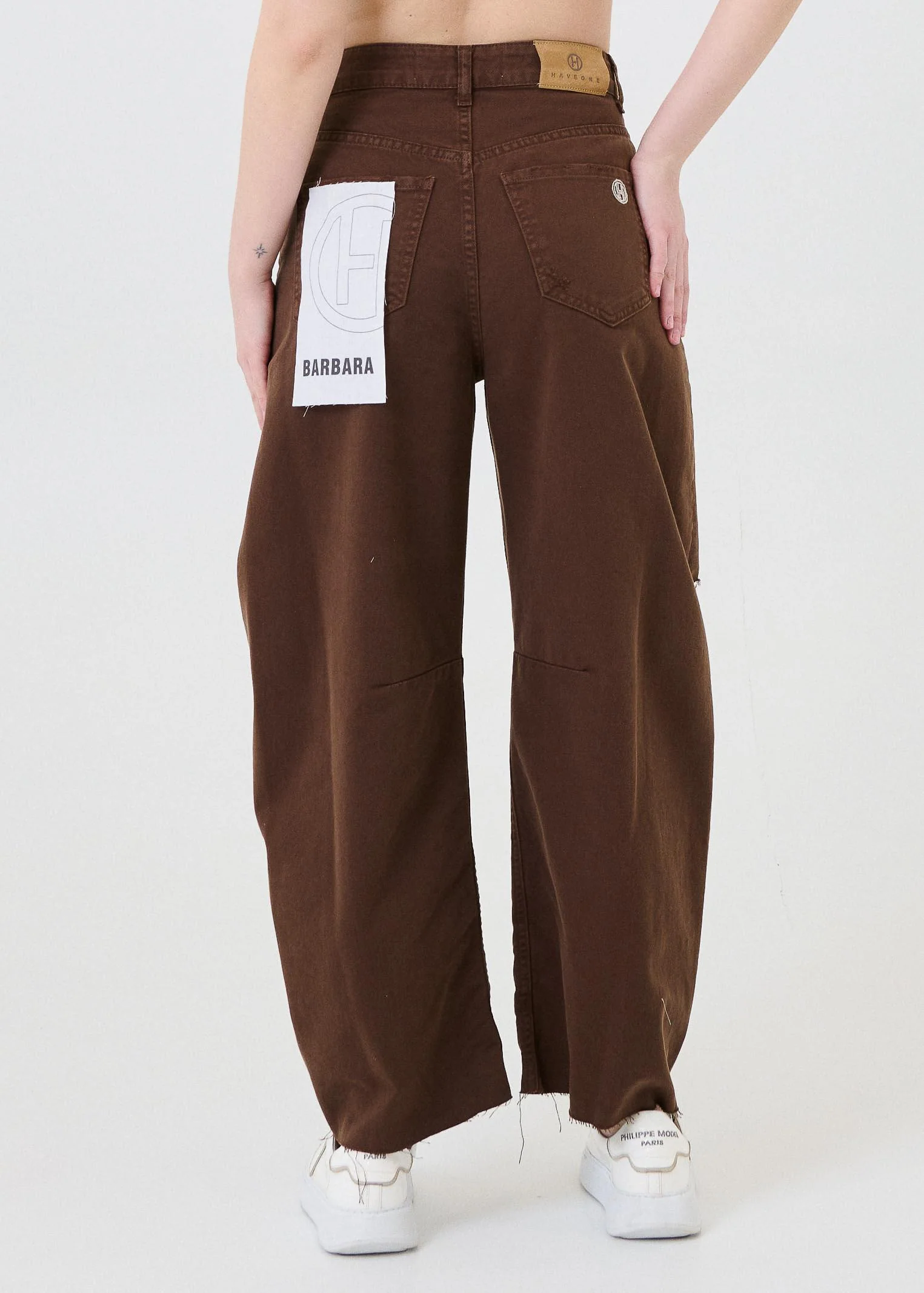 Jeans "Barbara" Haveone cioccolato - Image 3