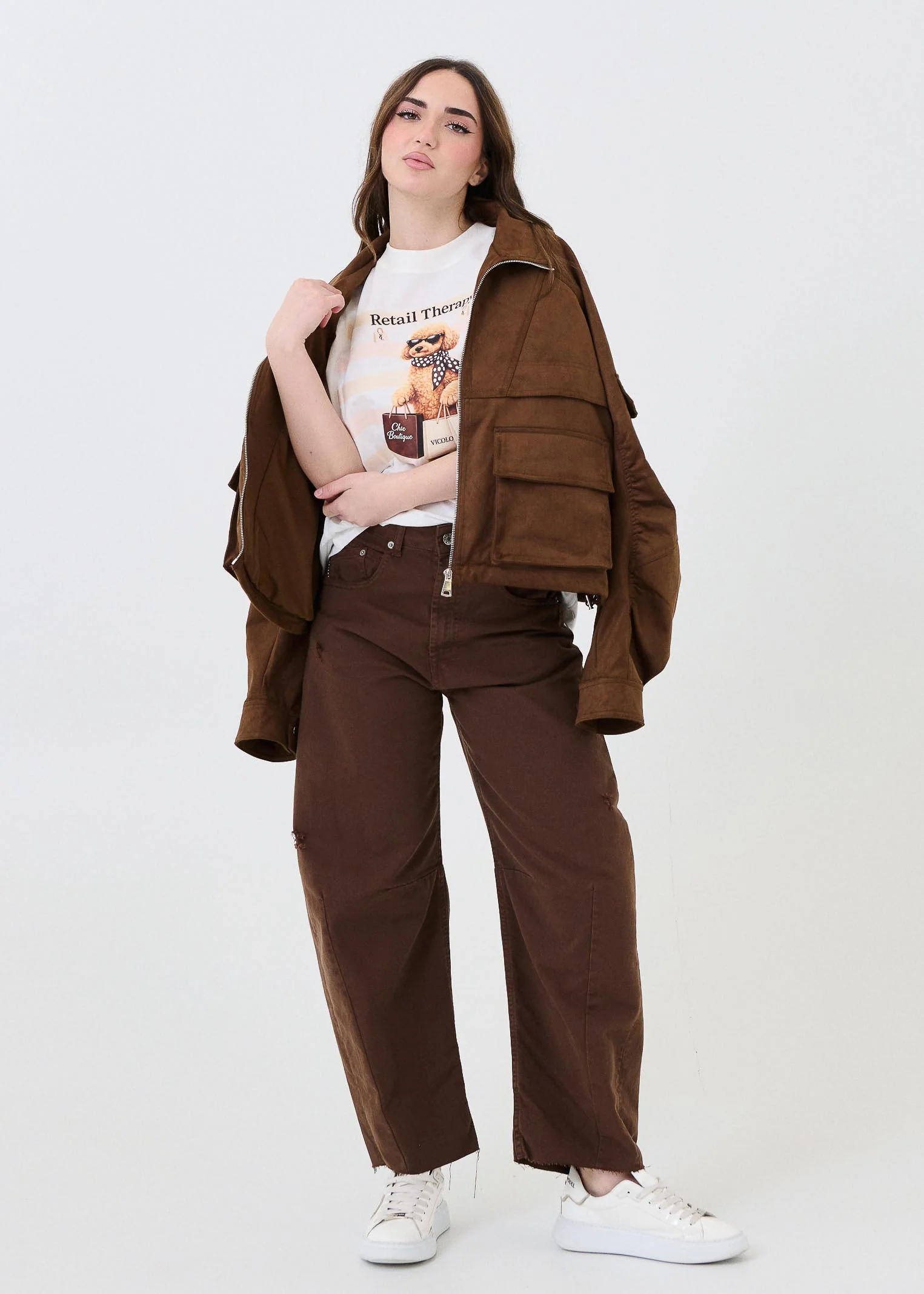 Jeans "Barbara" Haveone cioccolato - Image 4