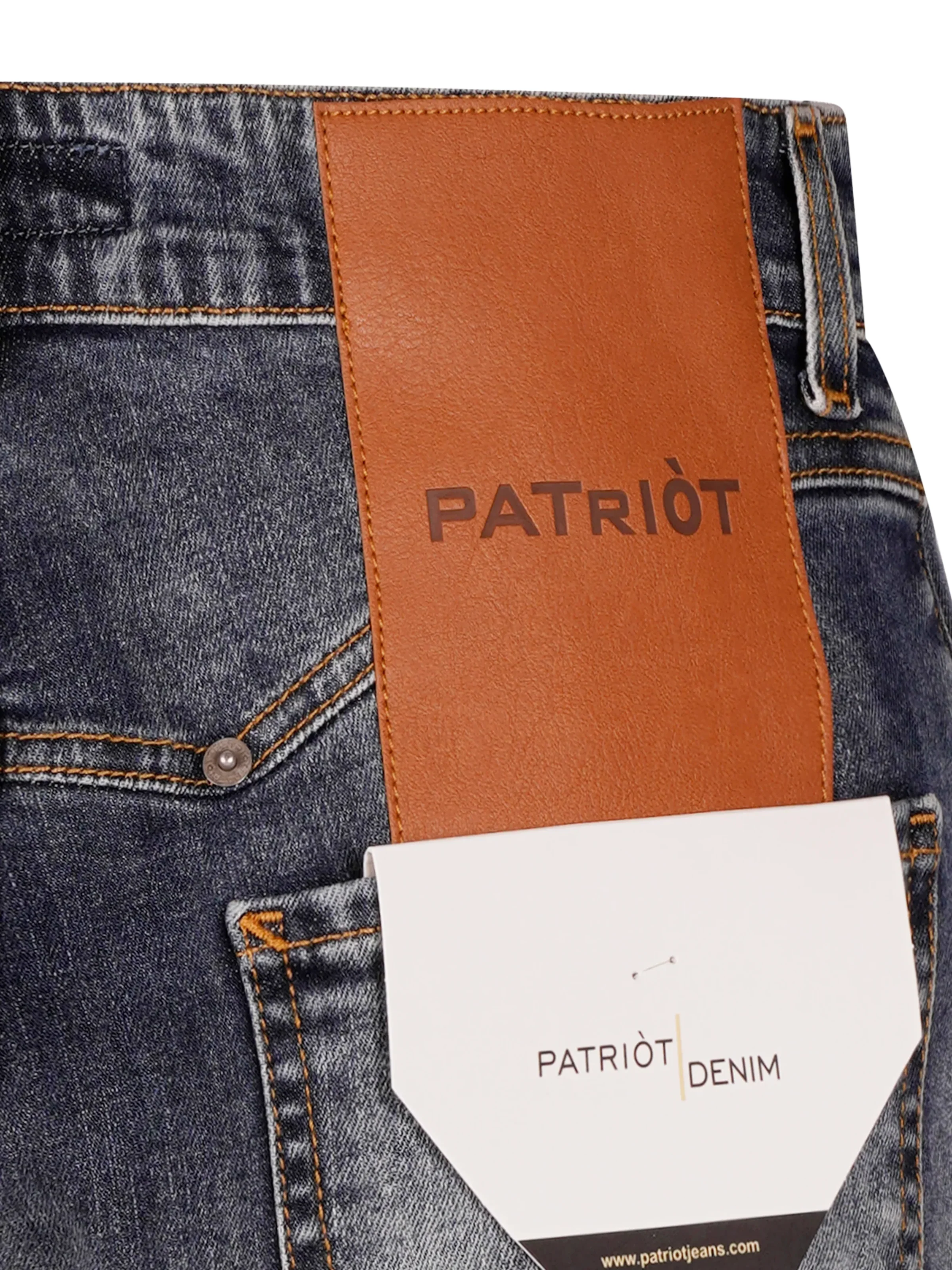 Jeans "Carrot" Patriot nero con aree slavate - Image 3