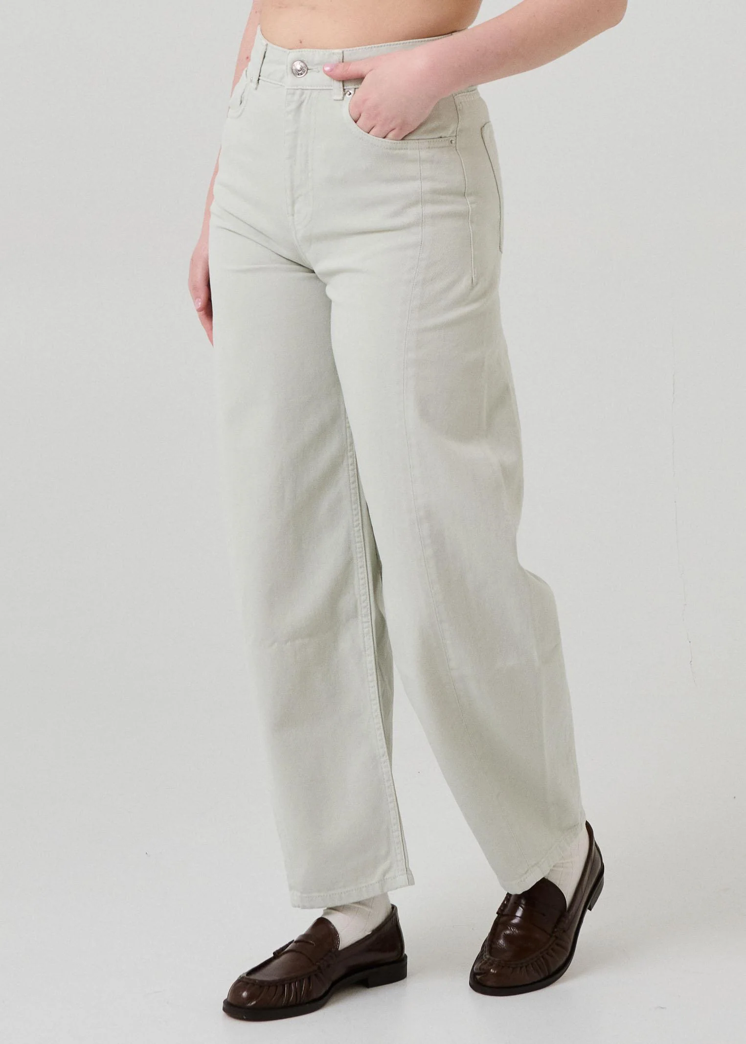 Jeans "Chiara Barrel" Vicolo verde - Image 2