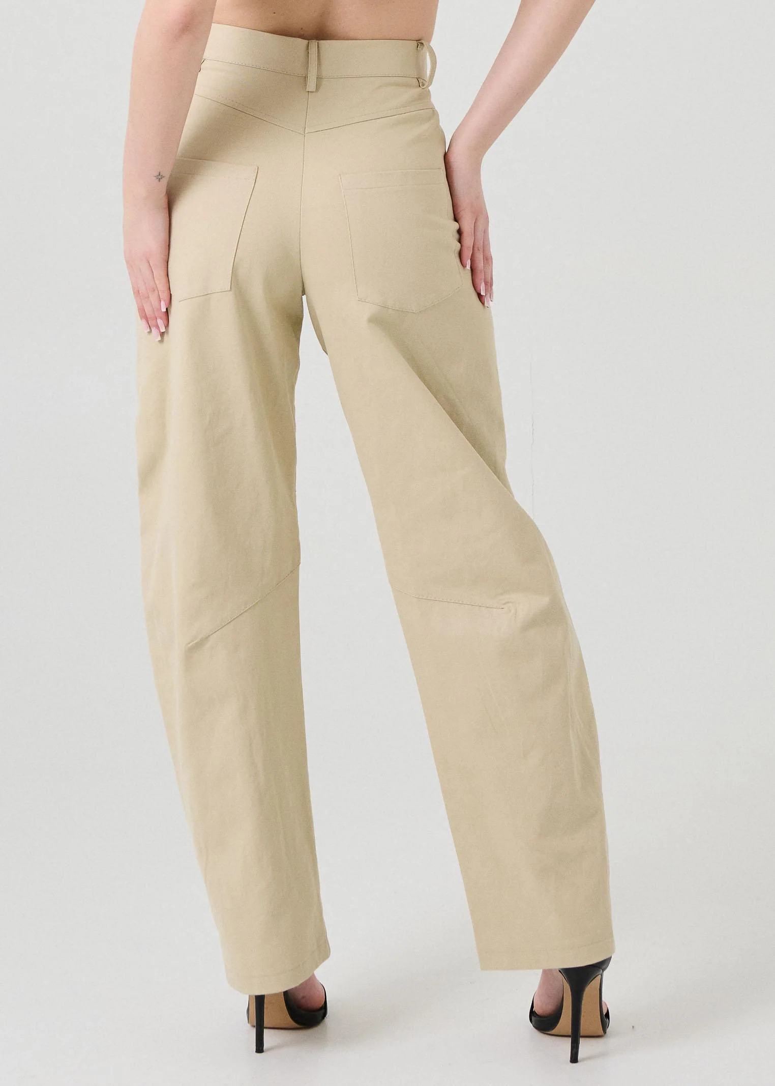 Jeans cinque tasche Armoire beige - Image 3