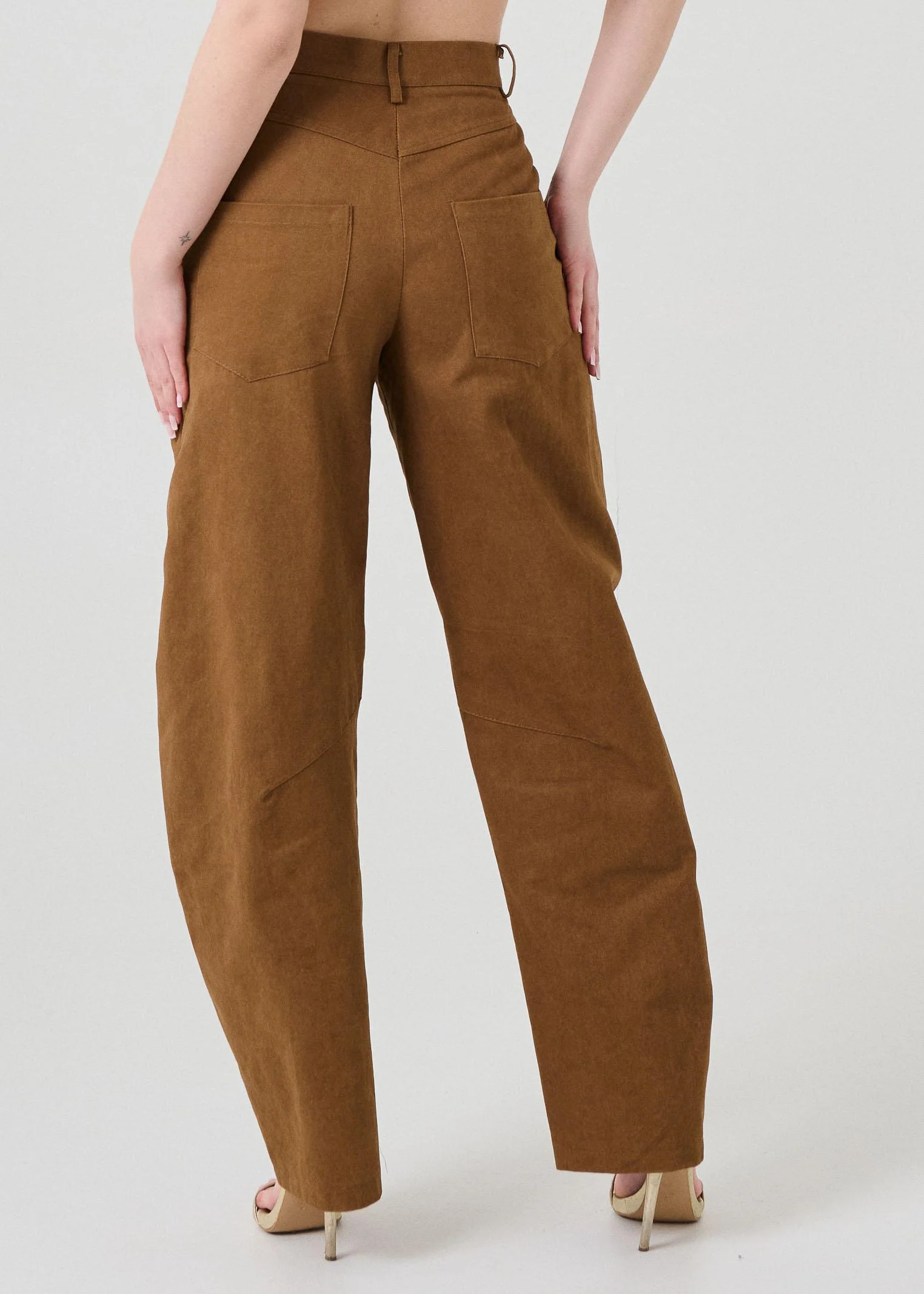 Jeans cinque tasche Armoire marrone - Image 3