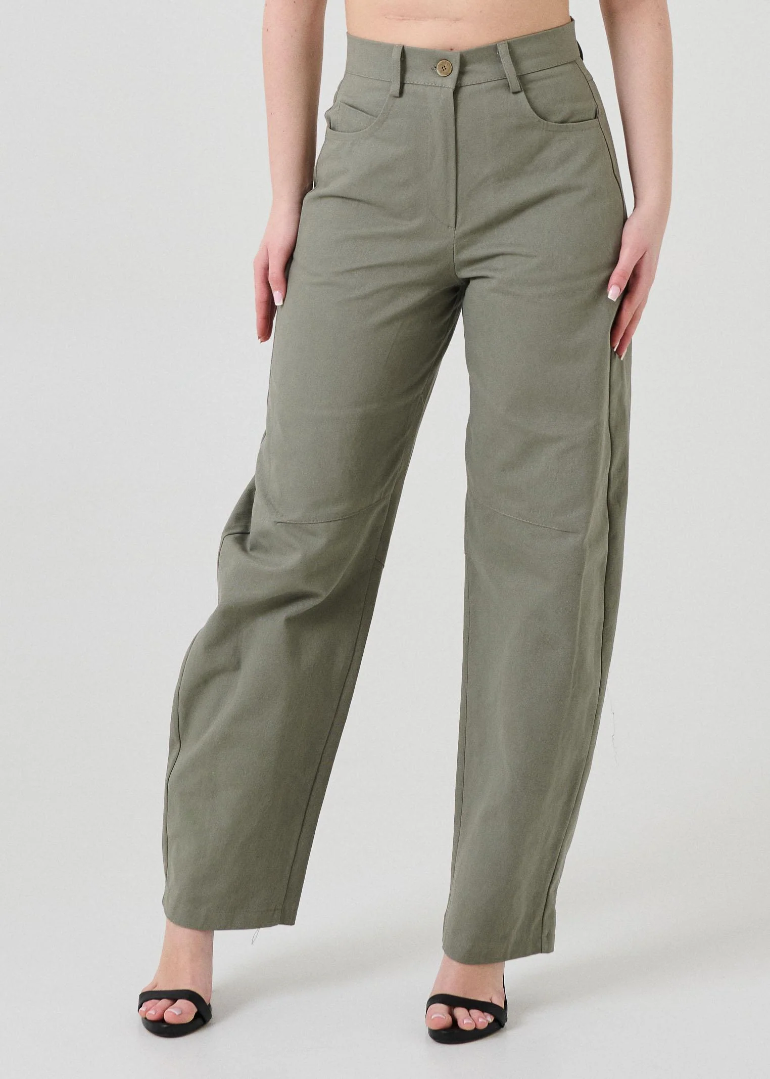 Jeans cinque tasche Armoire verde militare