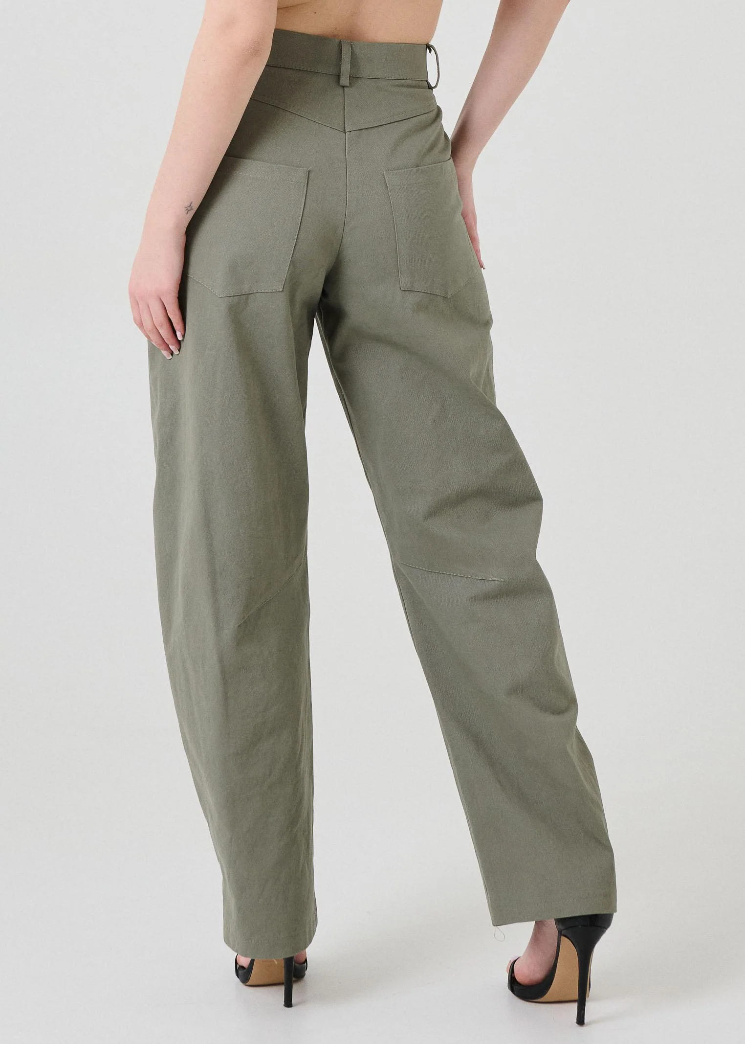 Jeans cinque tasche Armoire verde militare - Image 2