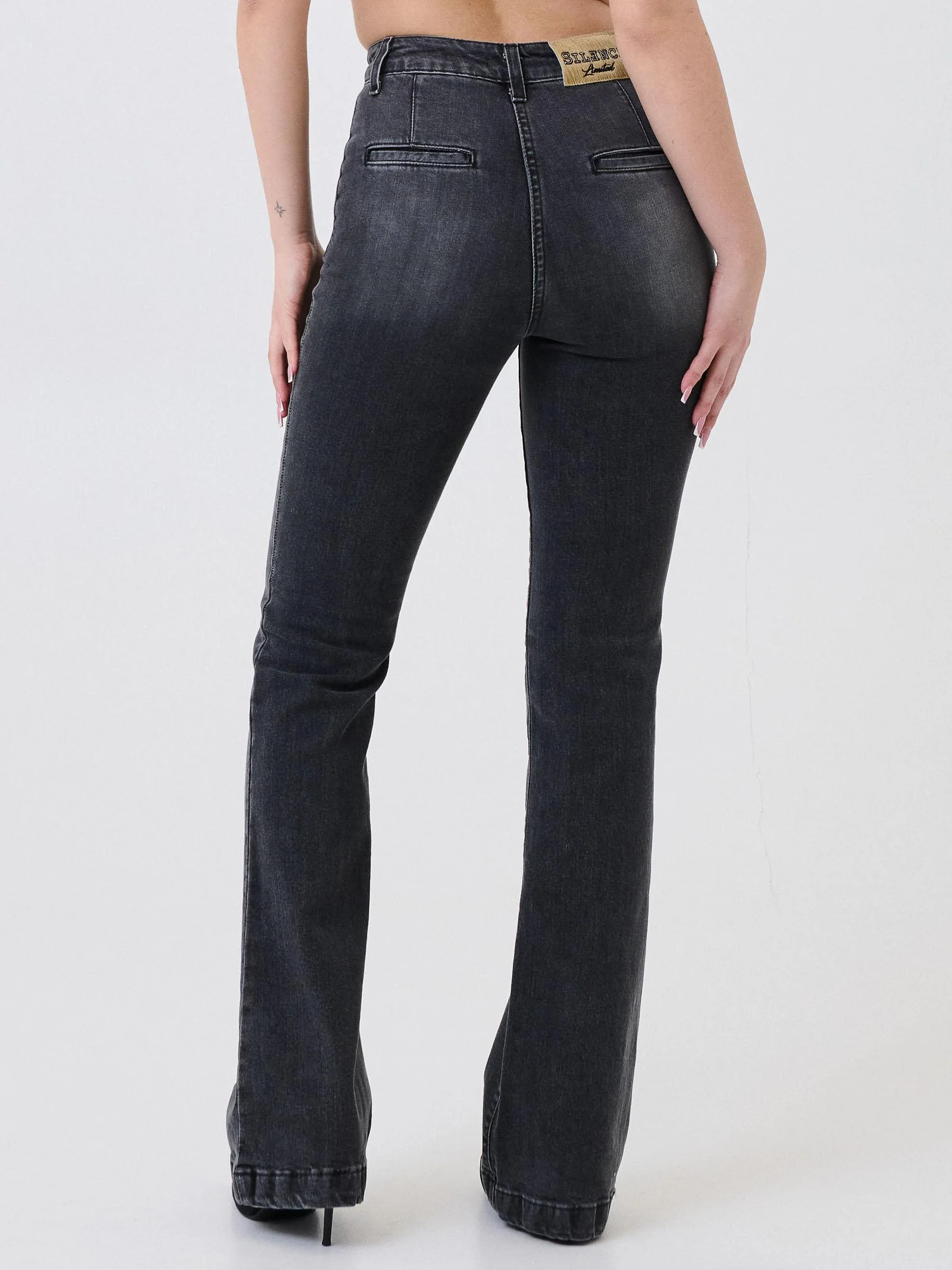 Jeans flare Silence Limited nero - Image 3