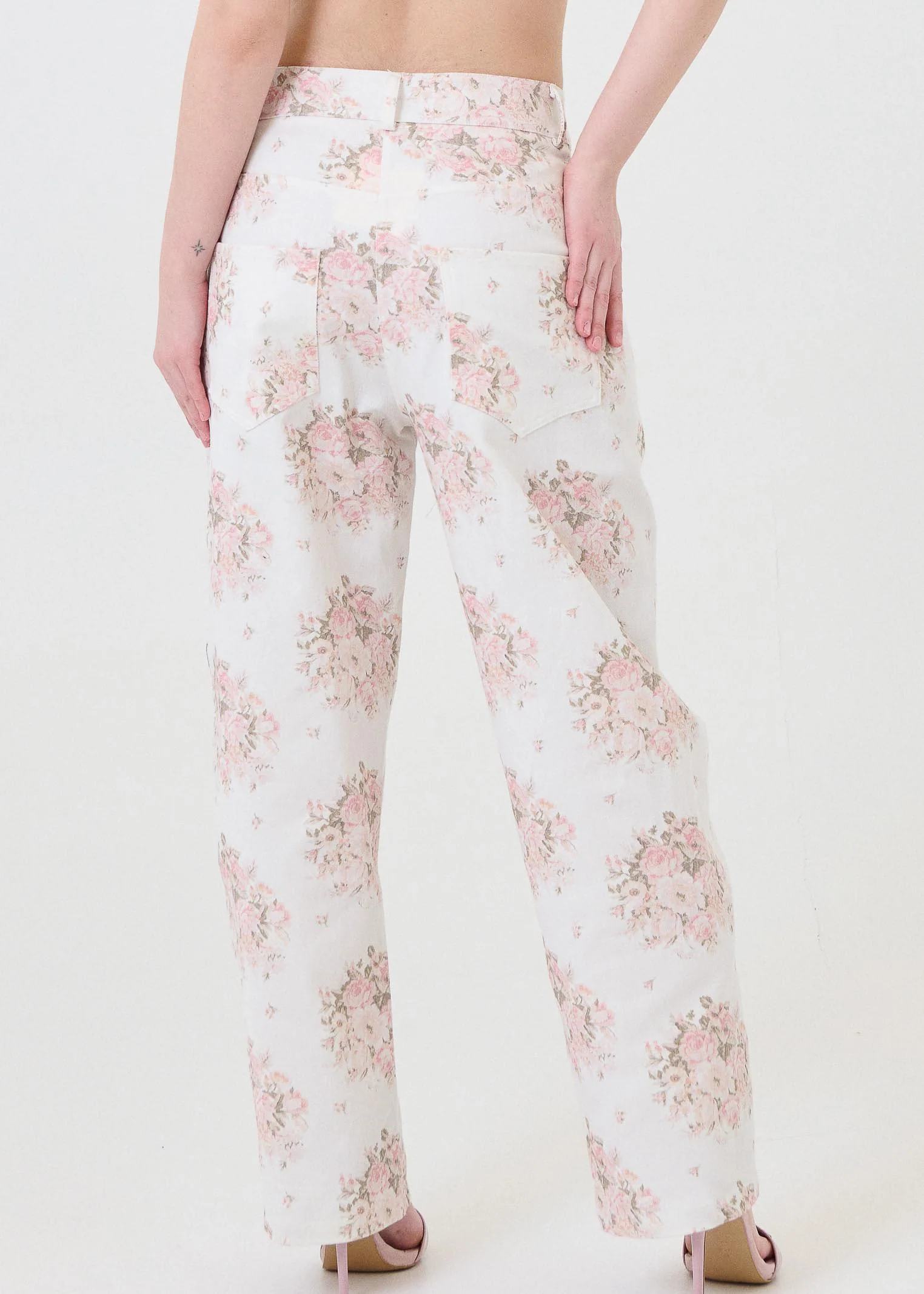 Jeans floreale Vicolo bianco - Image 3