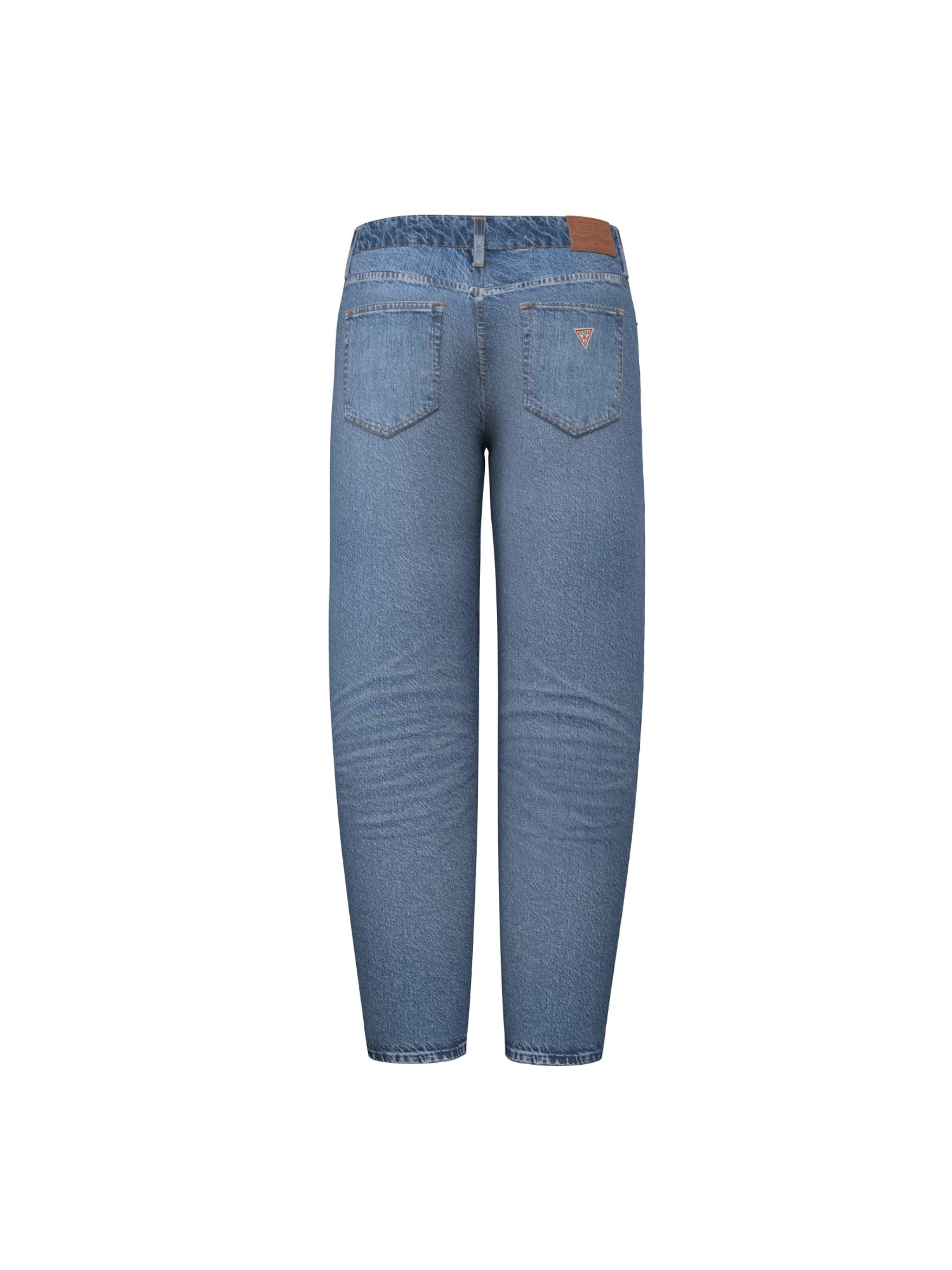 Jeans Guess blu con logo triangolare posteriore - Image 2