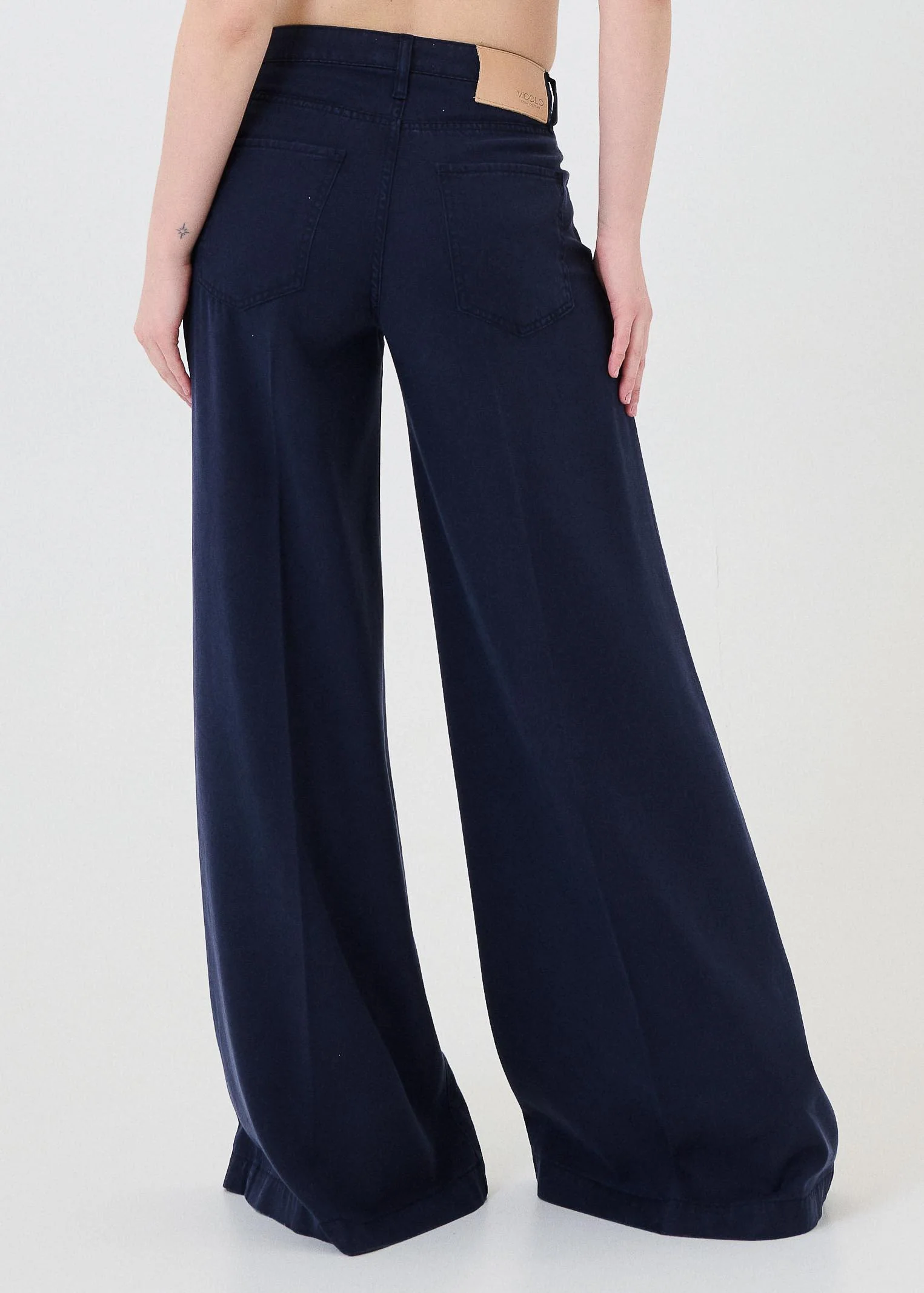 Jeans "Madison" Vicolo blu con piega - Image 4