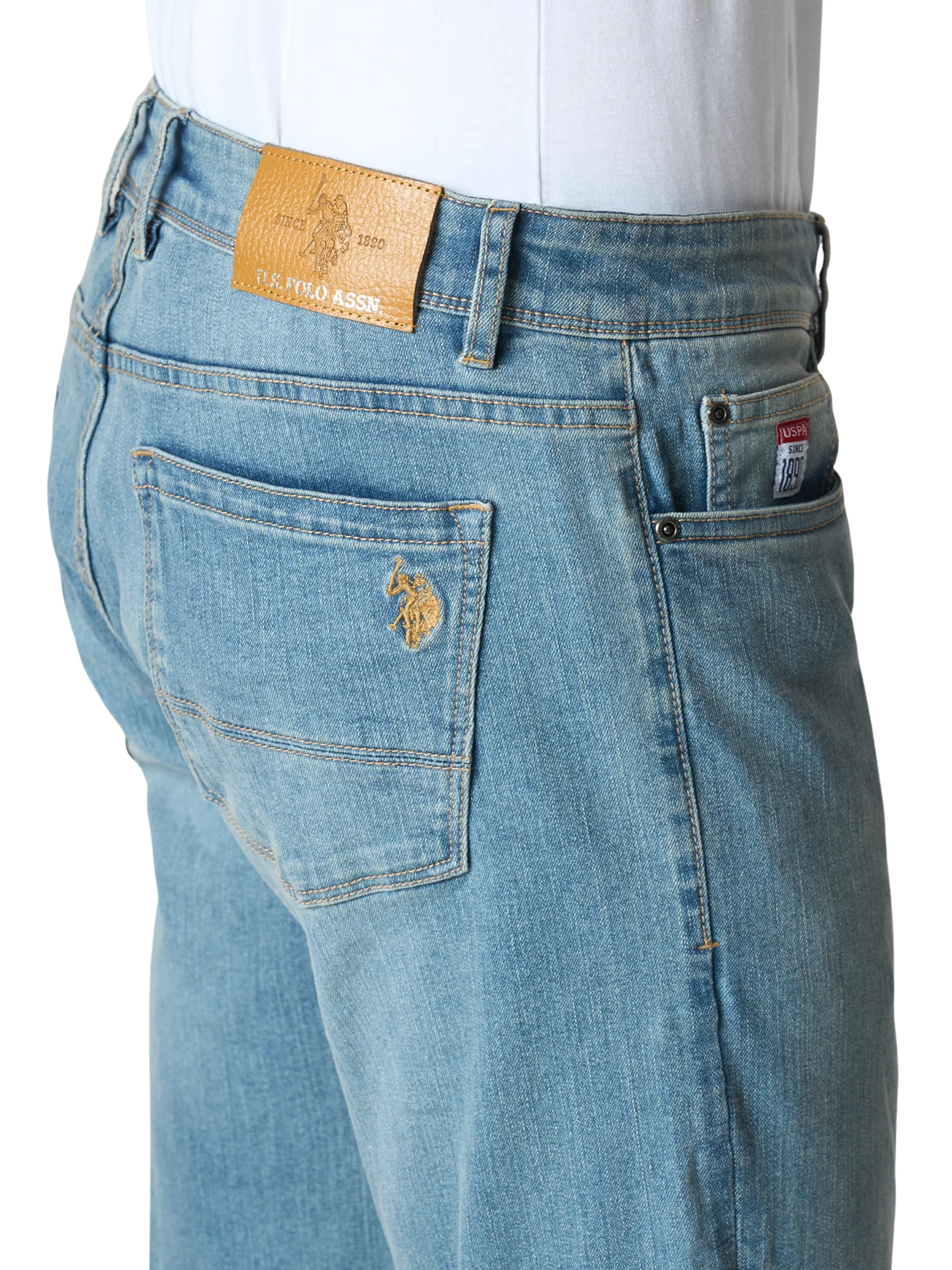 Jeans "Roma" U.S. Polo azzurro - Image 5