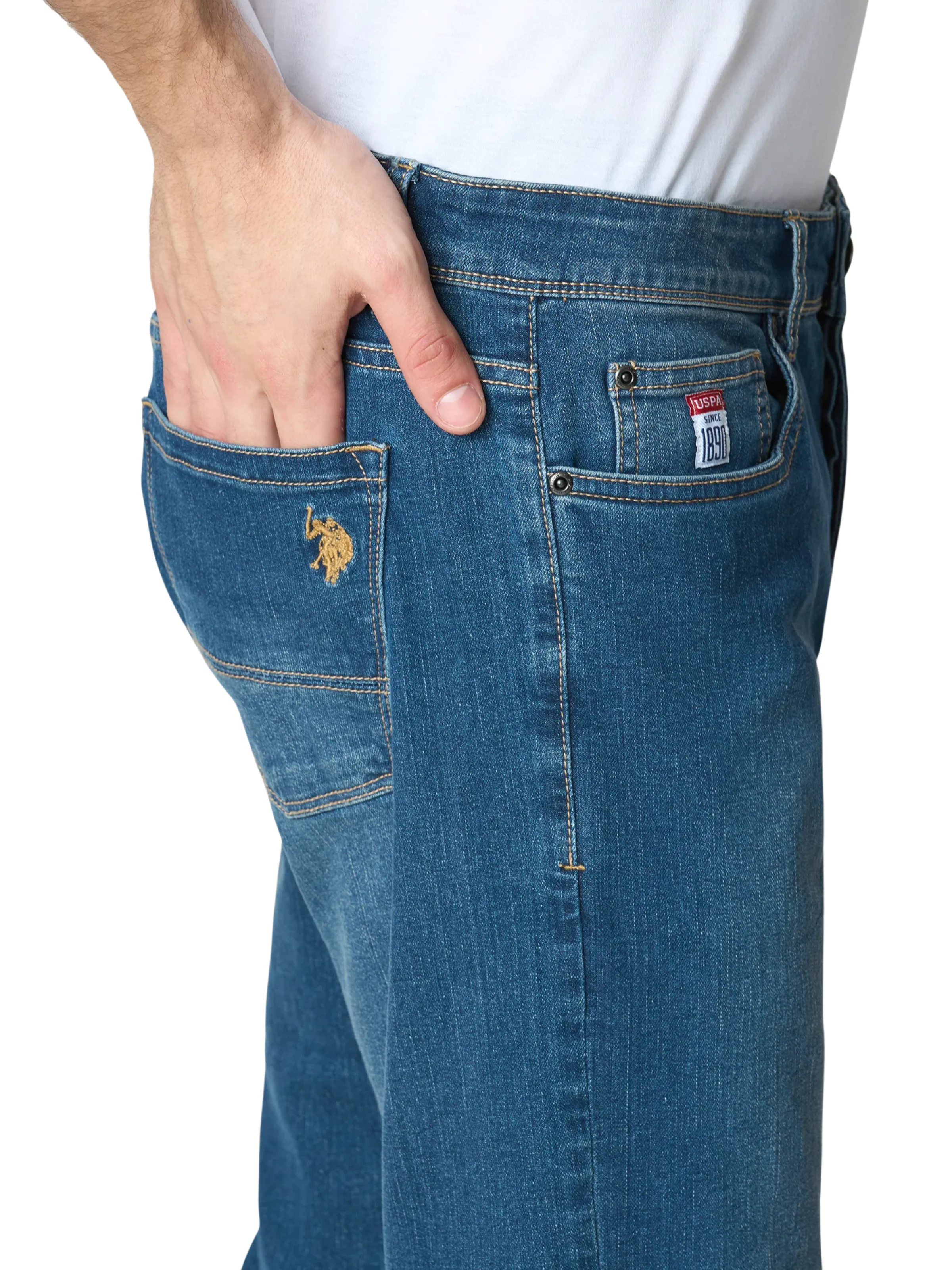 Jeans "Roma" U.S. Polo blu - Image 5
