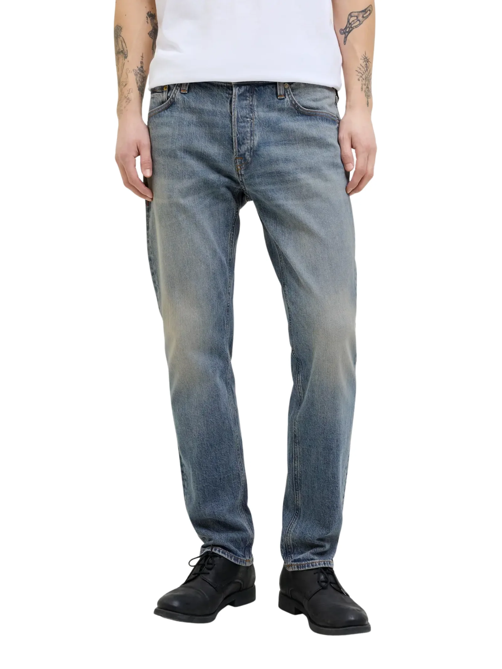 Jeans "Sbd 556" Jack & Jones blu con dettagli slavati