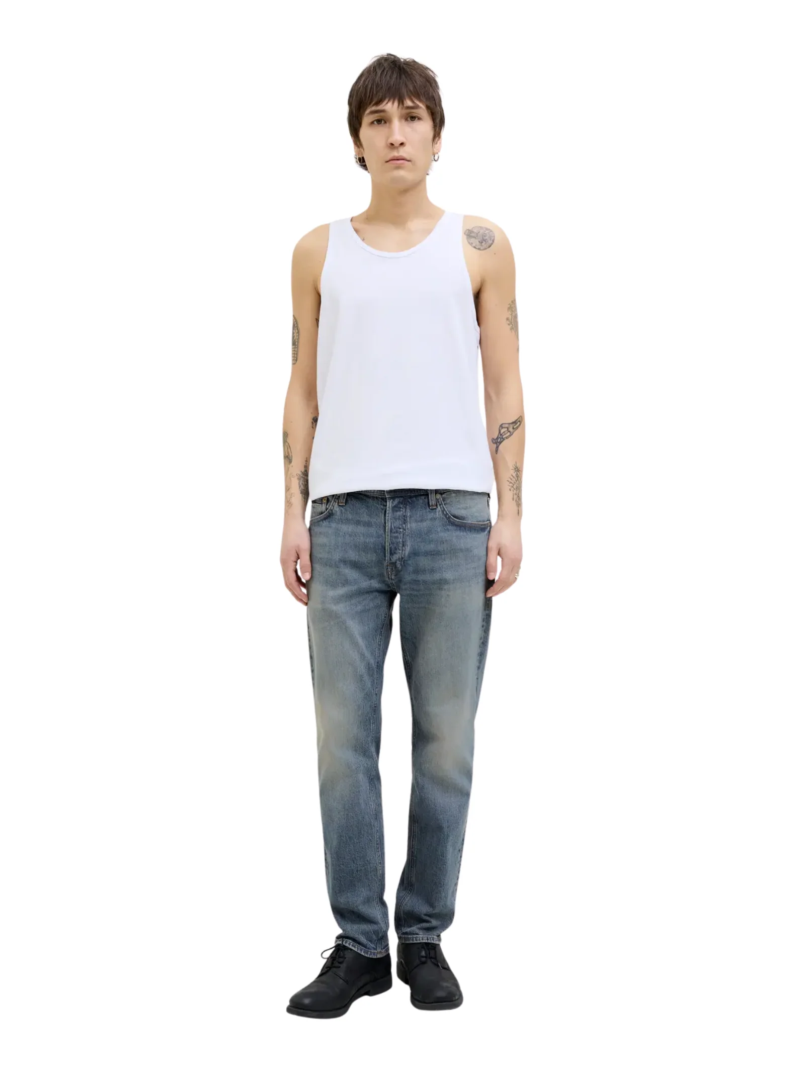 Jeans "Sbd 556" Jack & Jones blu con dettagli slavati - Image 2