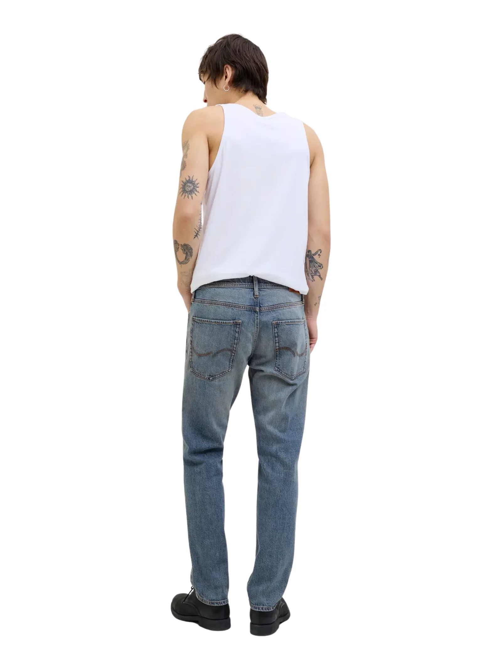 Jeans "Sbd 556" Jack & Jones blu con dettagli slavati - Image 3
