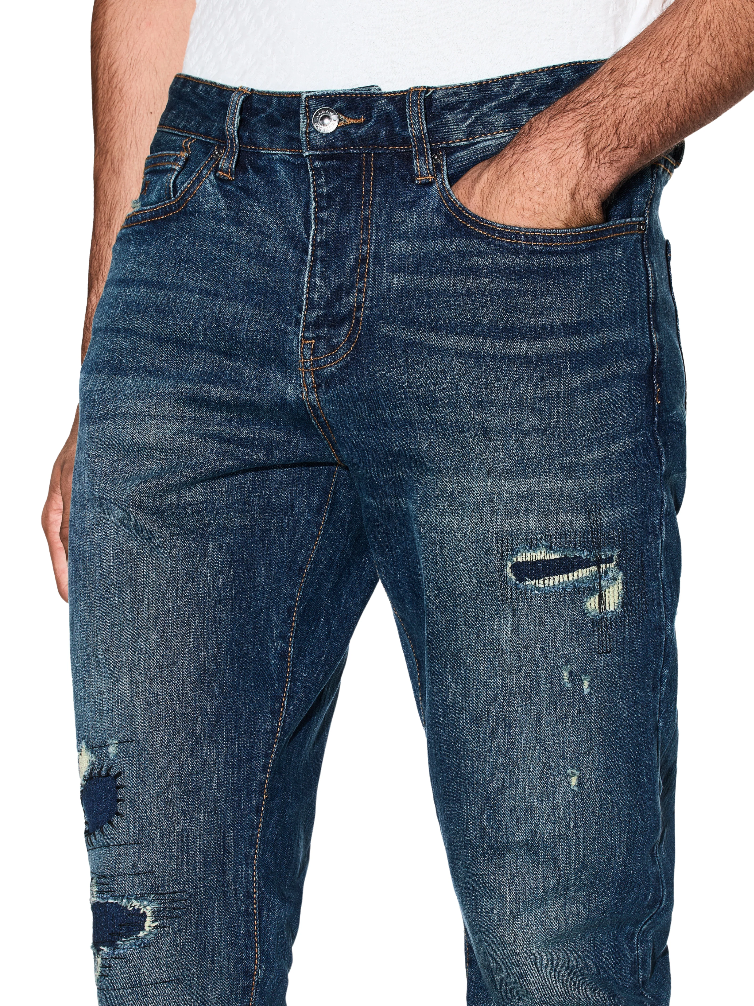 Jeans slim fit Armani Exchange blu in denim stretch - Image 3