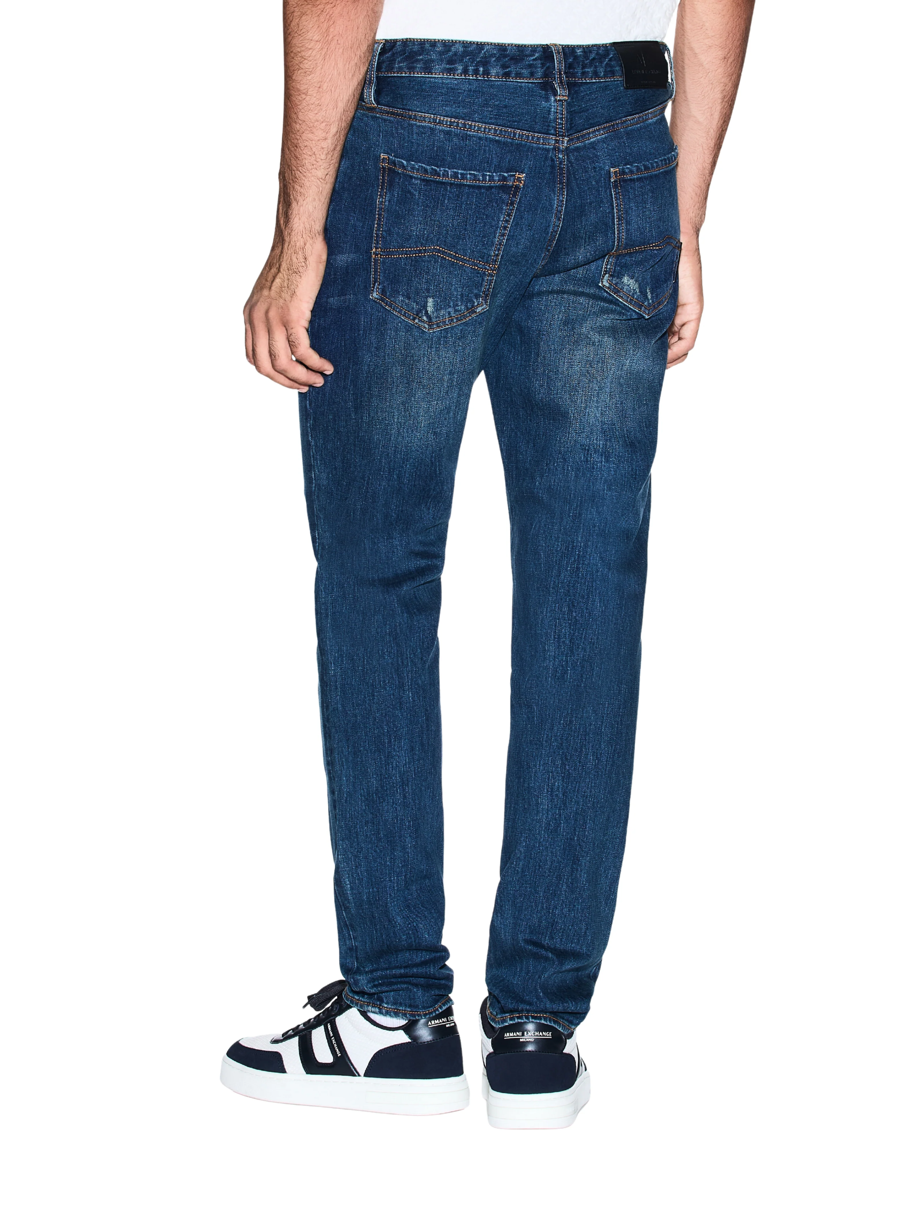 Jeans slim fit Armani Exchange blu in denim stretch - Image 4