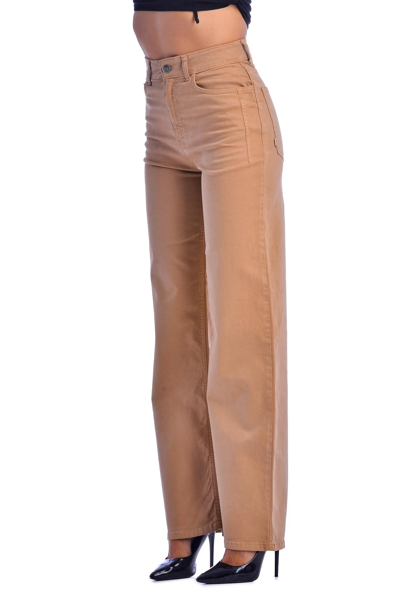 Pantalone cammello a palazzo - Image 2