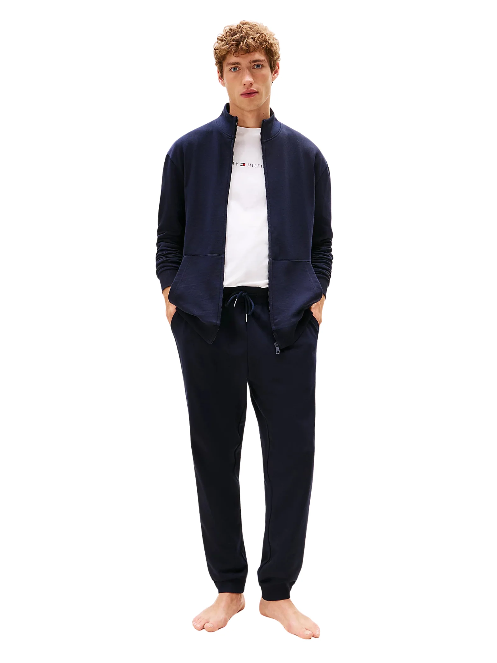 Joggers lounge Original Tommy Hilfiger blu navy con logo - Image 3