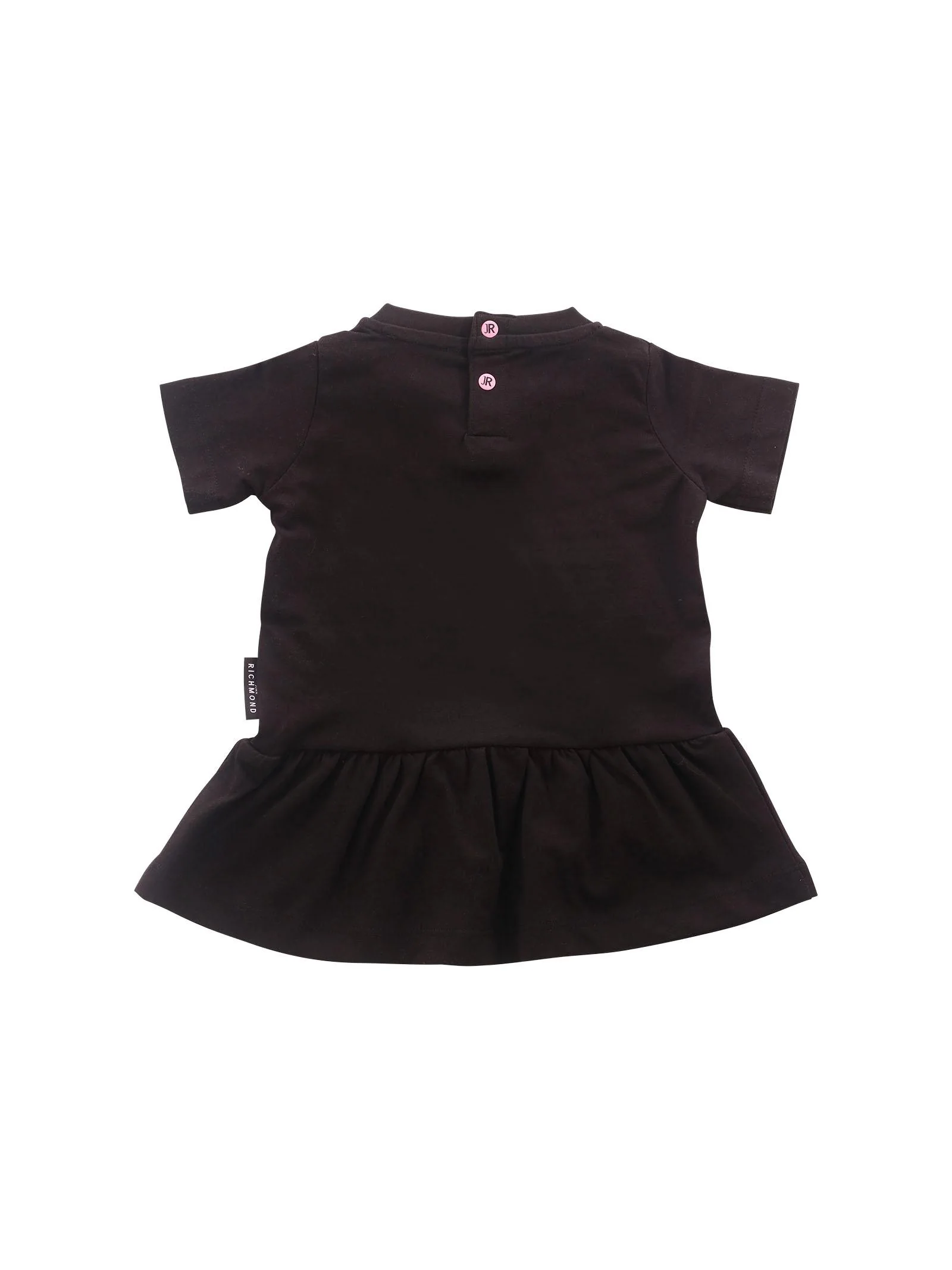 Abito John Richmond nero con gonna arricciata - Image 2