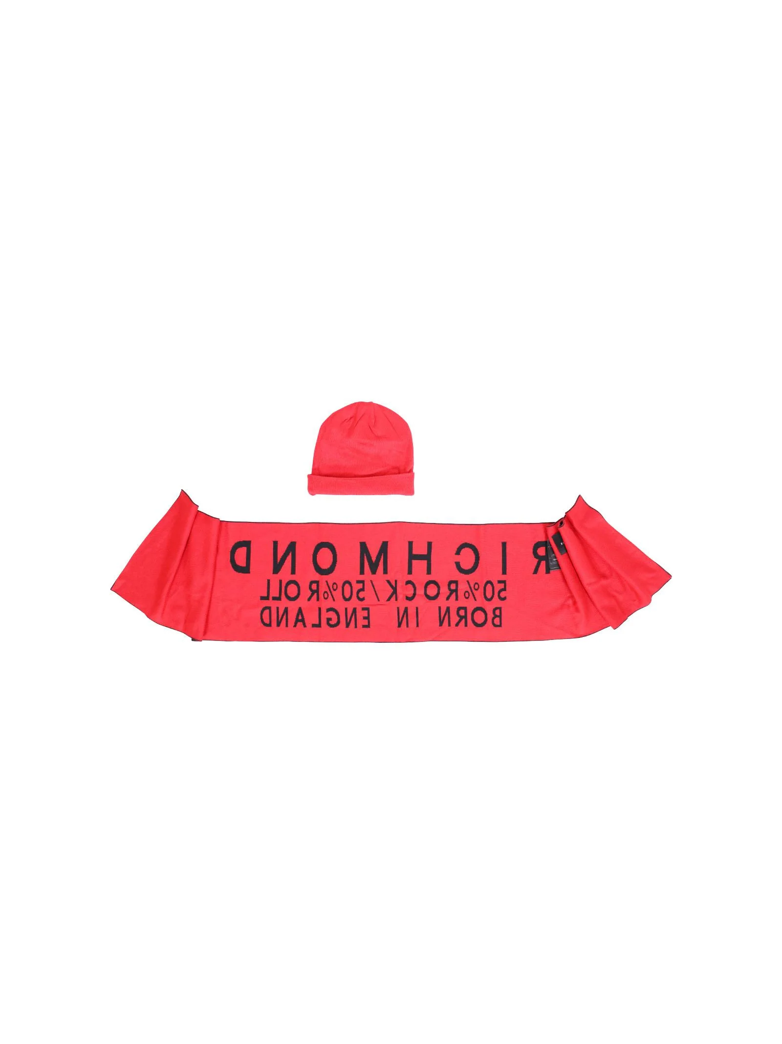 Completo sciarpa e cappello John Richmond rosso - Image 2