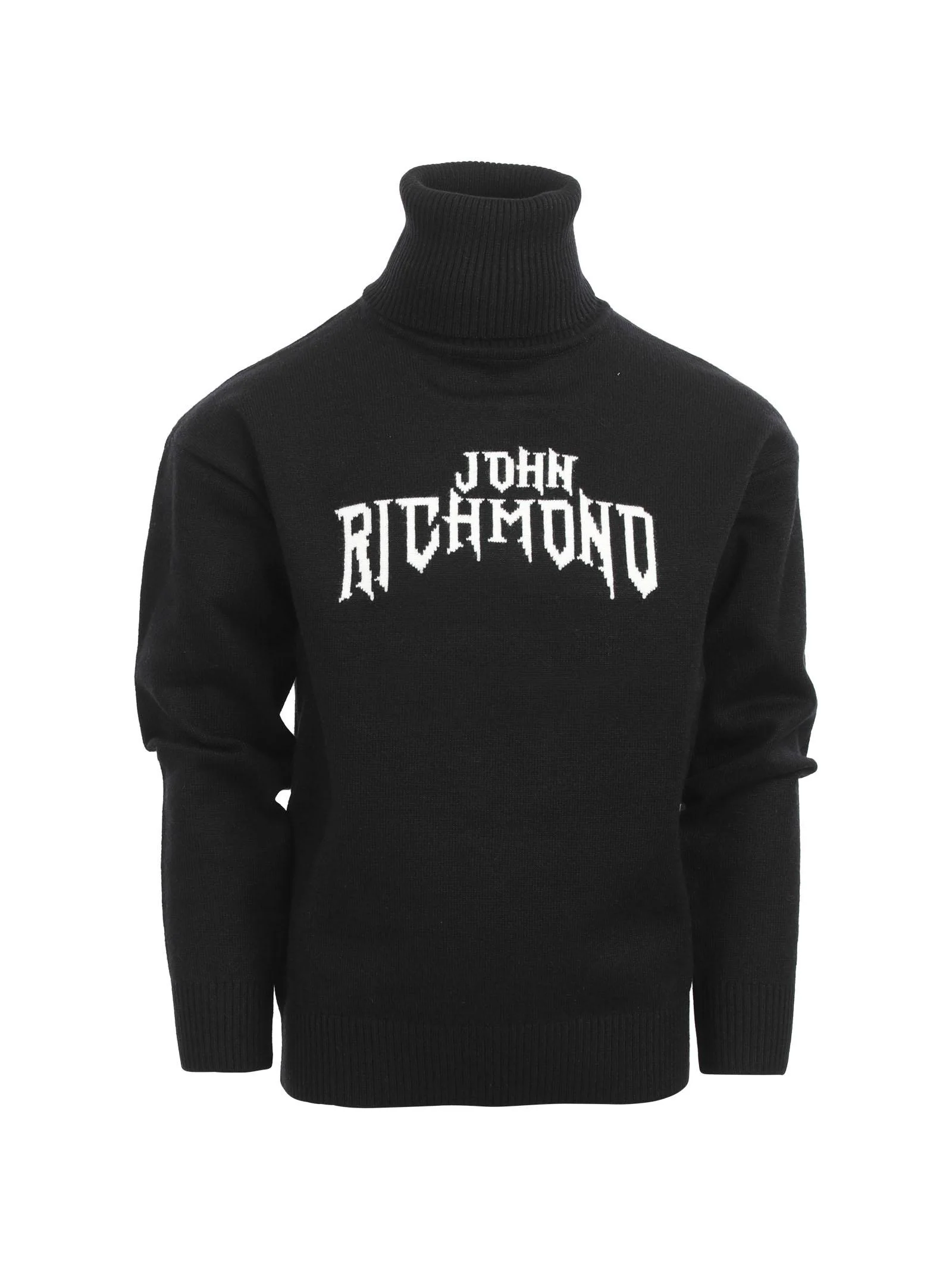 Maglioncino John Richmond collo alto logo gotico