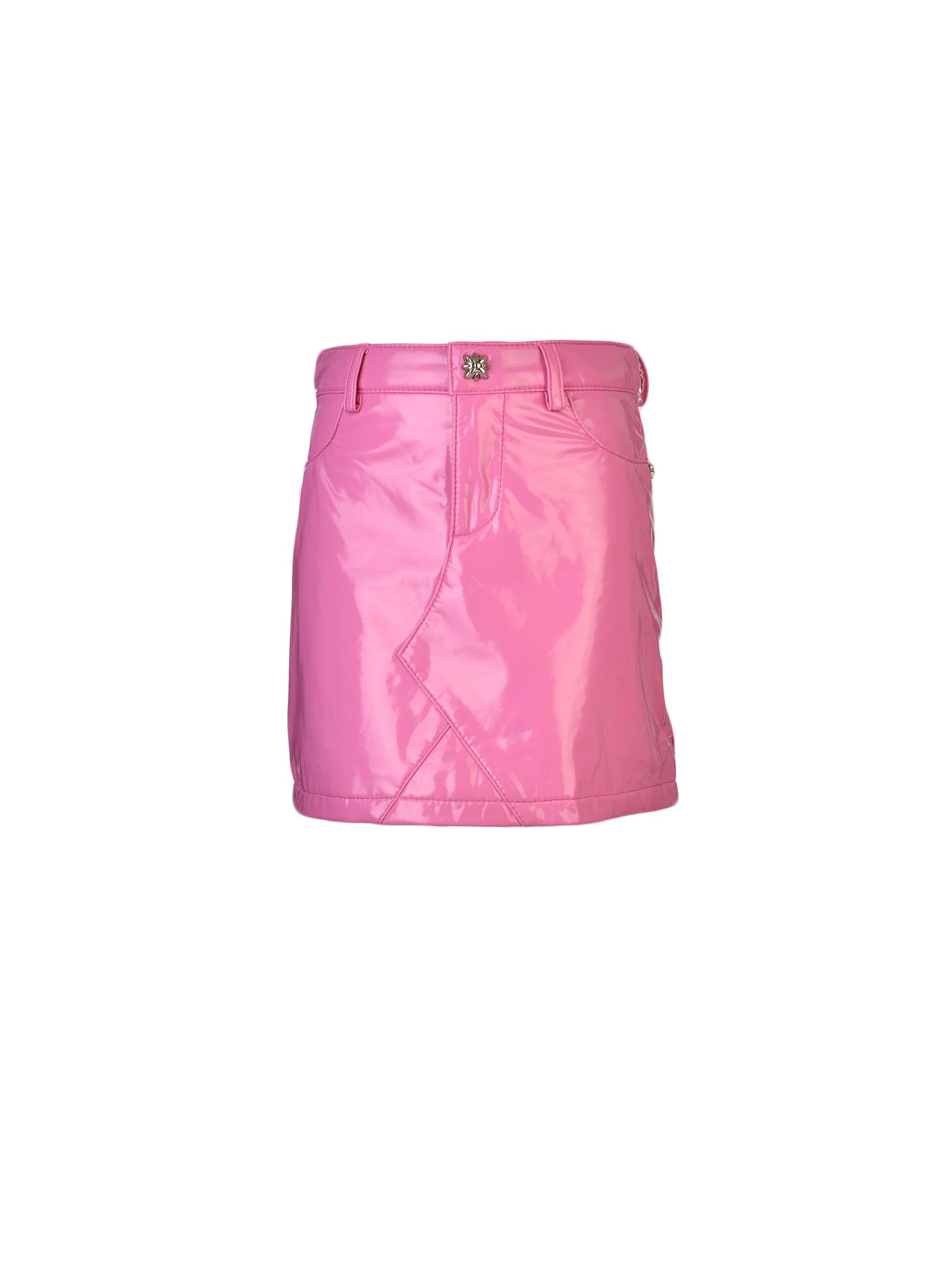 Minigonna fucsia in vernice