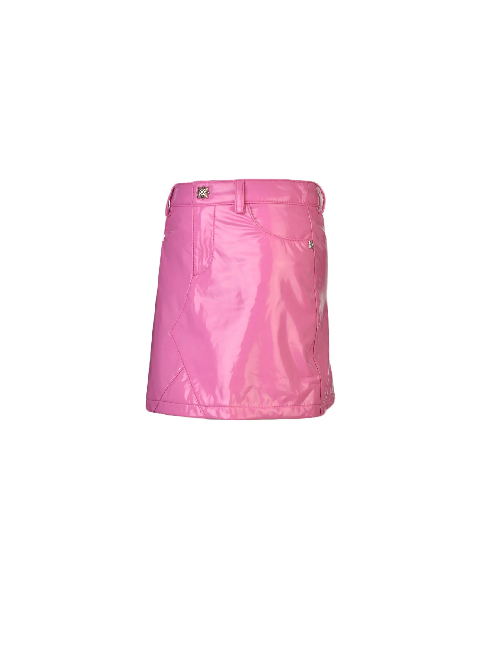 Minigonna fucsia in vernice - Image 2