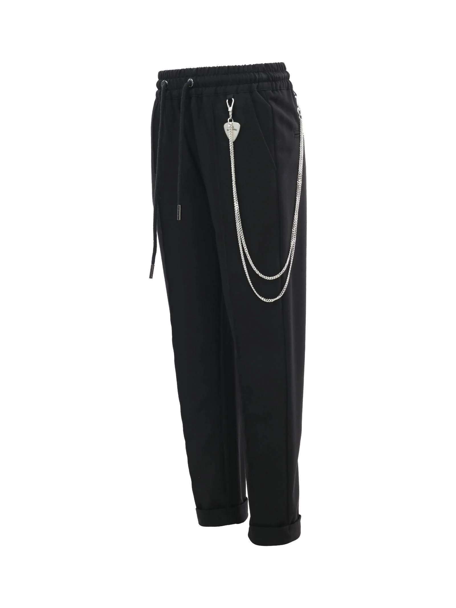 Pantalone nero con catena - Image 2