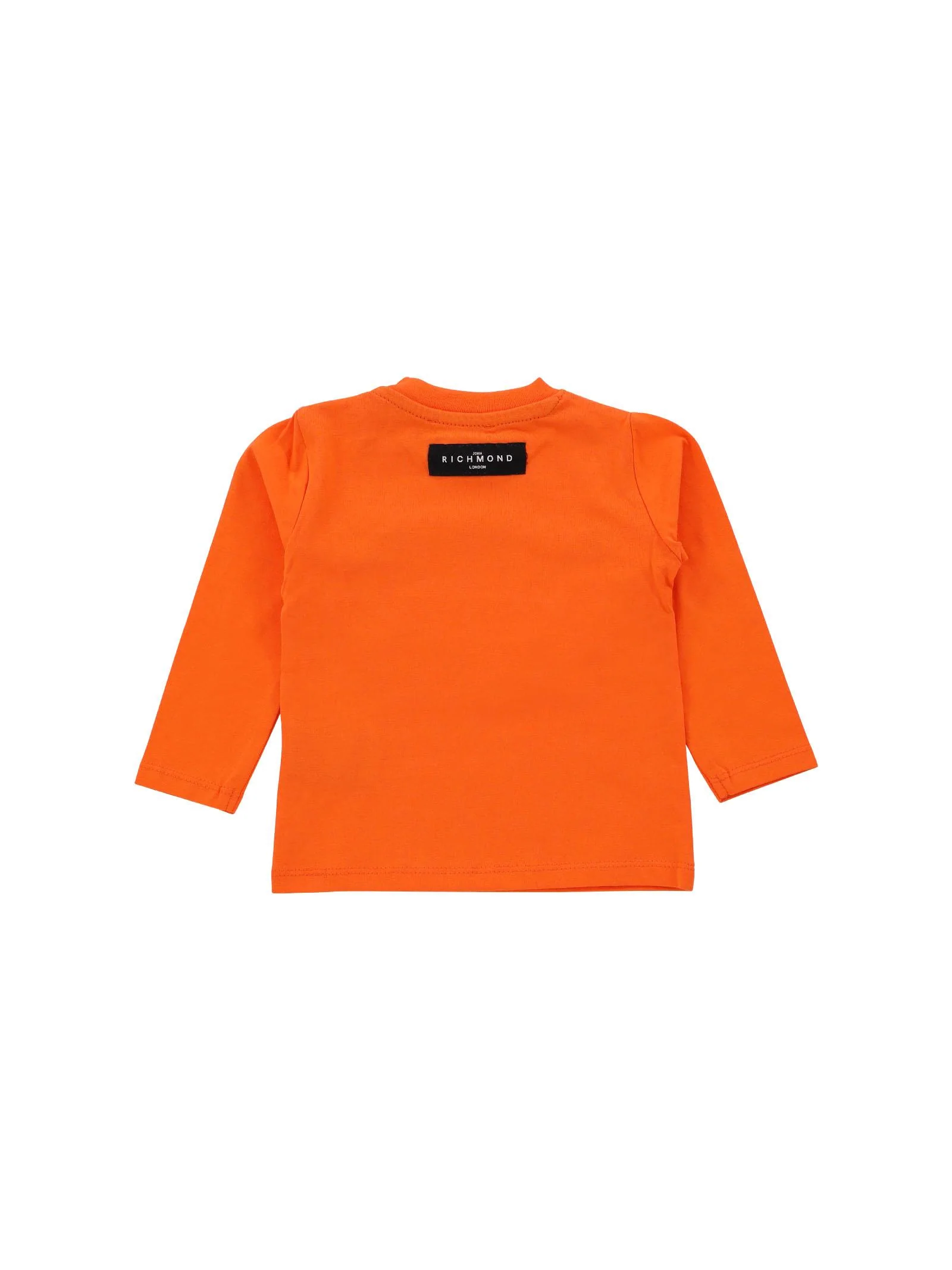 T-shirt arancione con logo gotico - Image 2