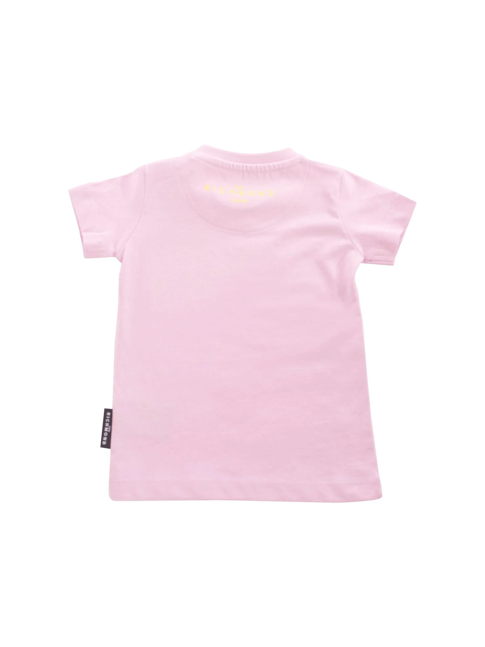 T-Shirt John Richmond lilla con logo lettering giallo - Image 2