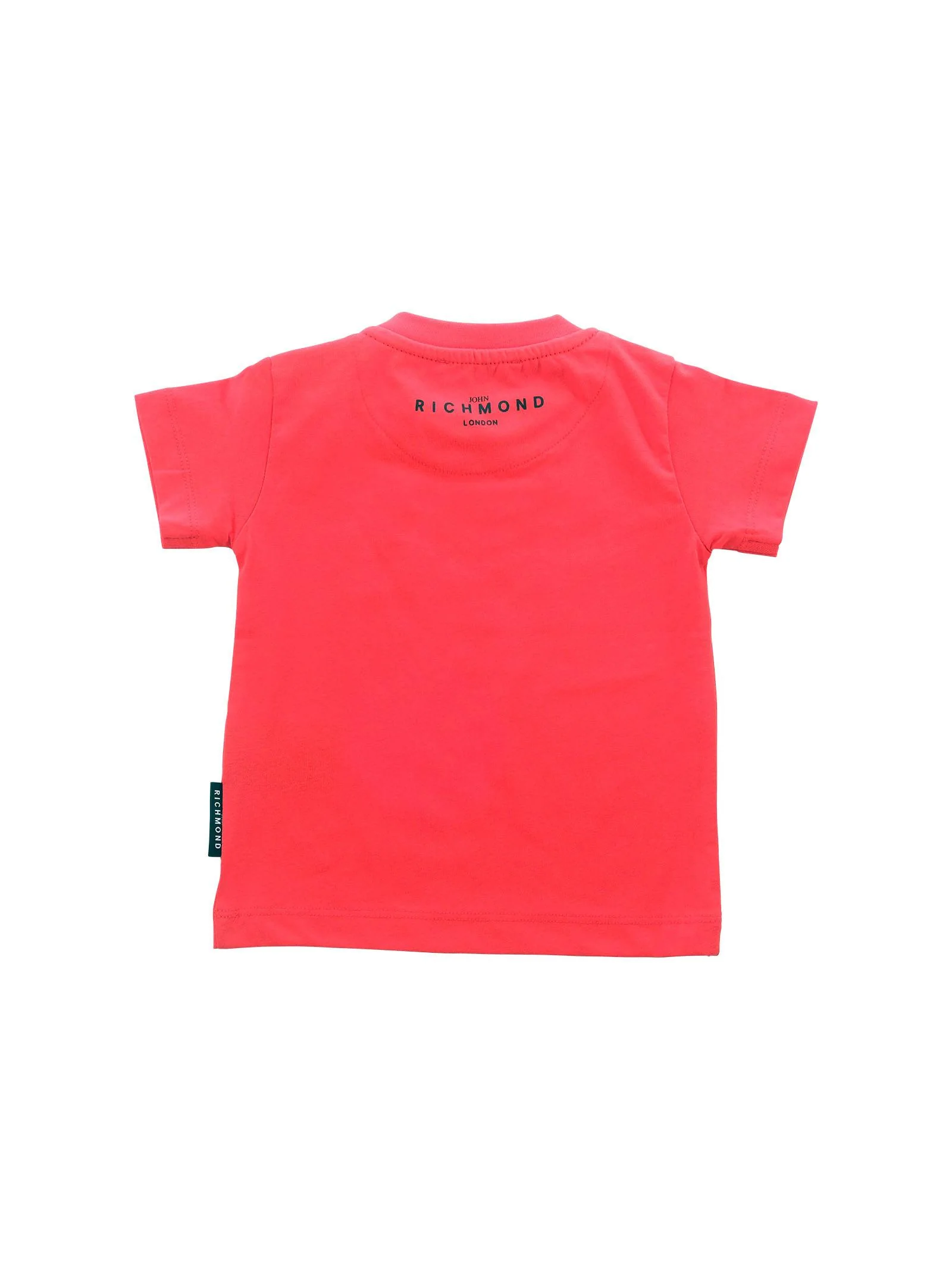T-Shirt John Richmond rossa con logo lettering nero - Image 2