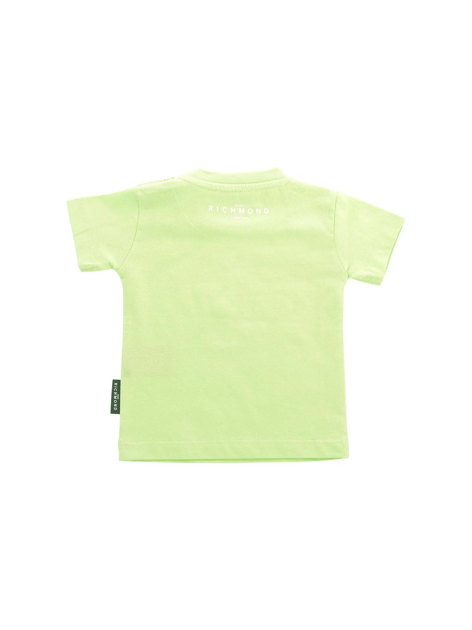 T-Shirt John Richmond verde con logo lettering bianco - Image 2