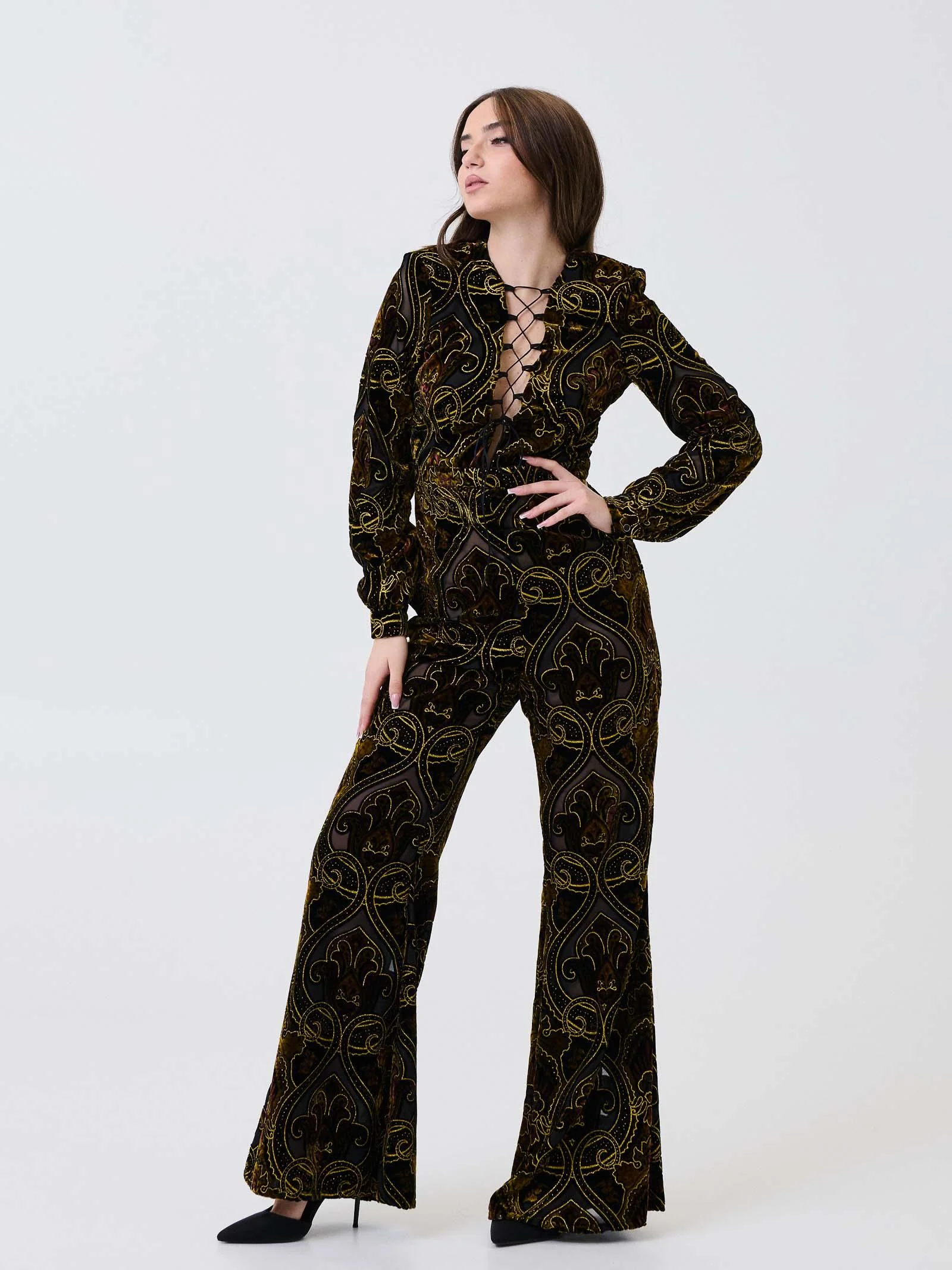 Jumpsuit "Zahara" Bohemian Vì nero - Image 2