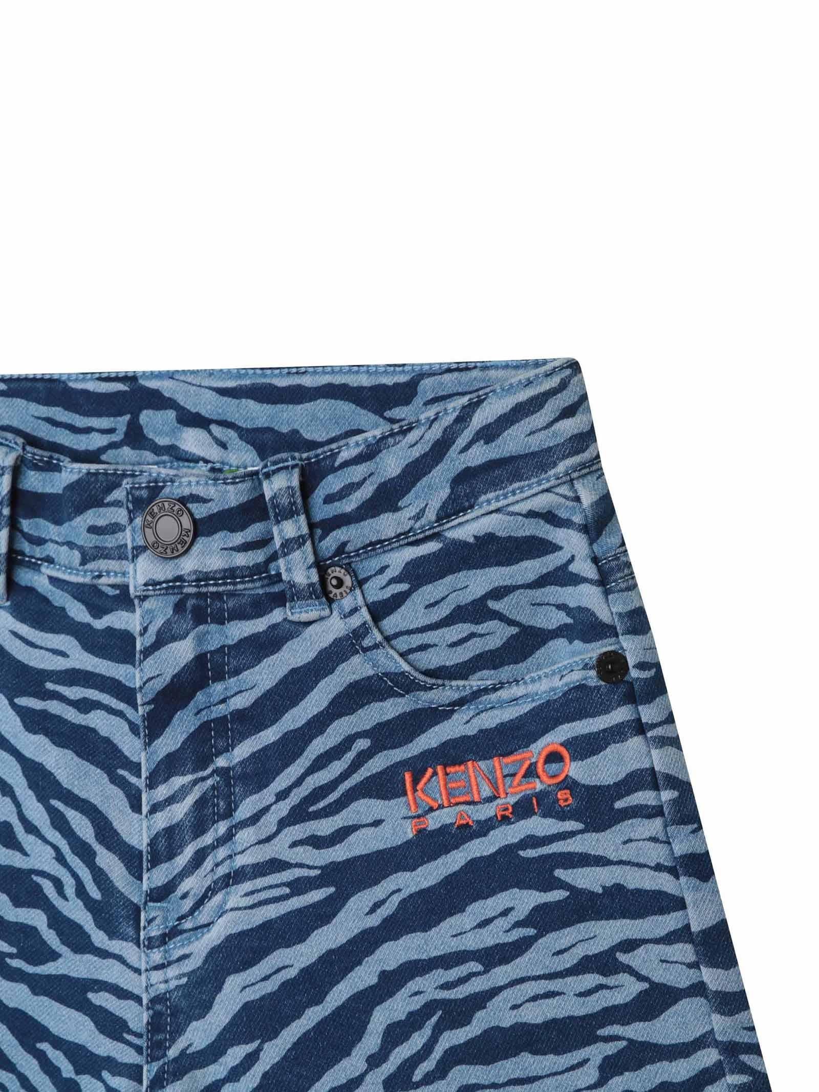Bermuda denim animalier - Image 3