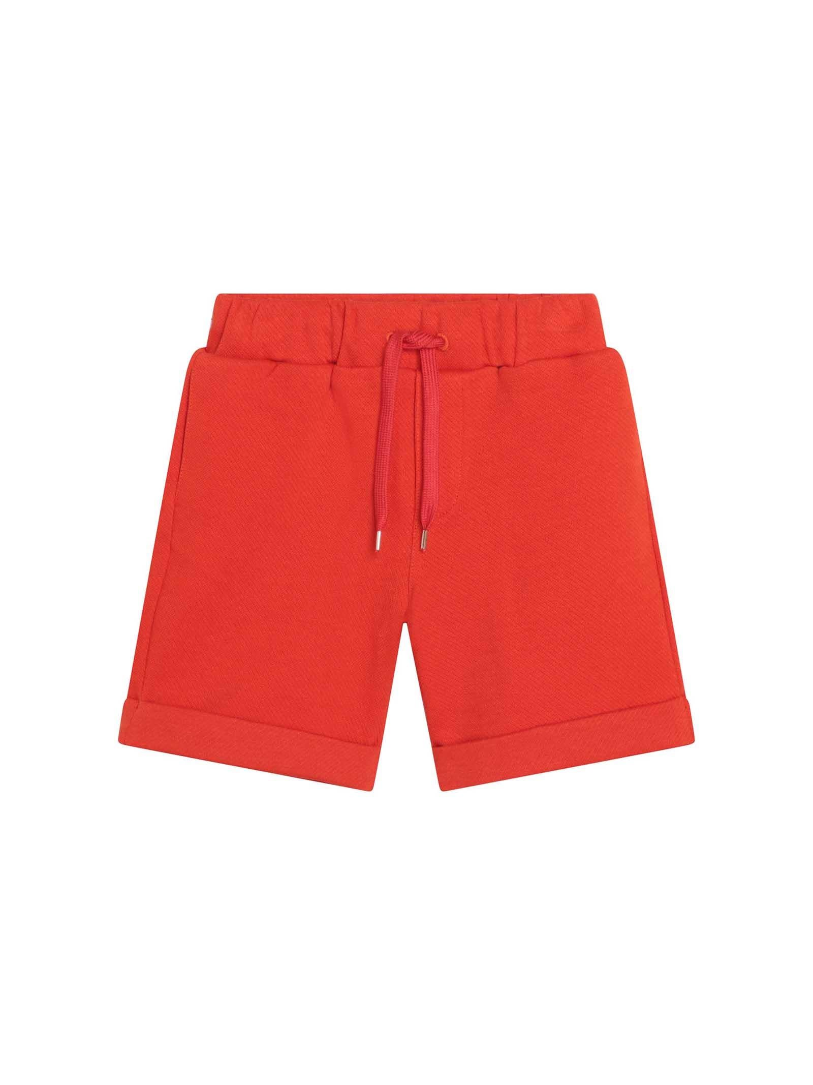 Bermuda rosso in cotone
