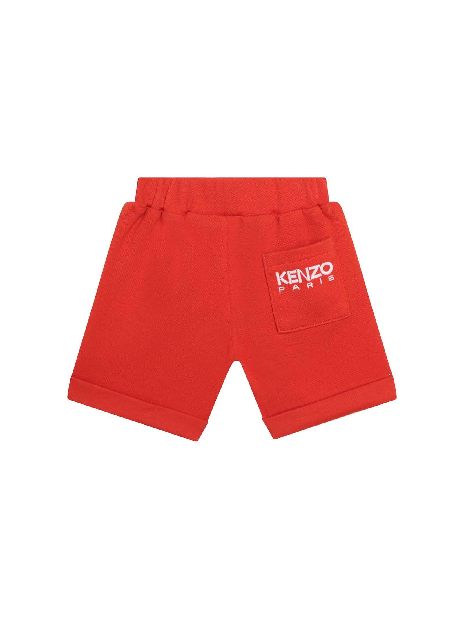 Bermuda rosso in cotone - Image 2