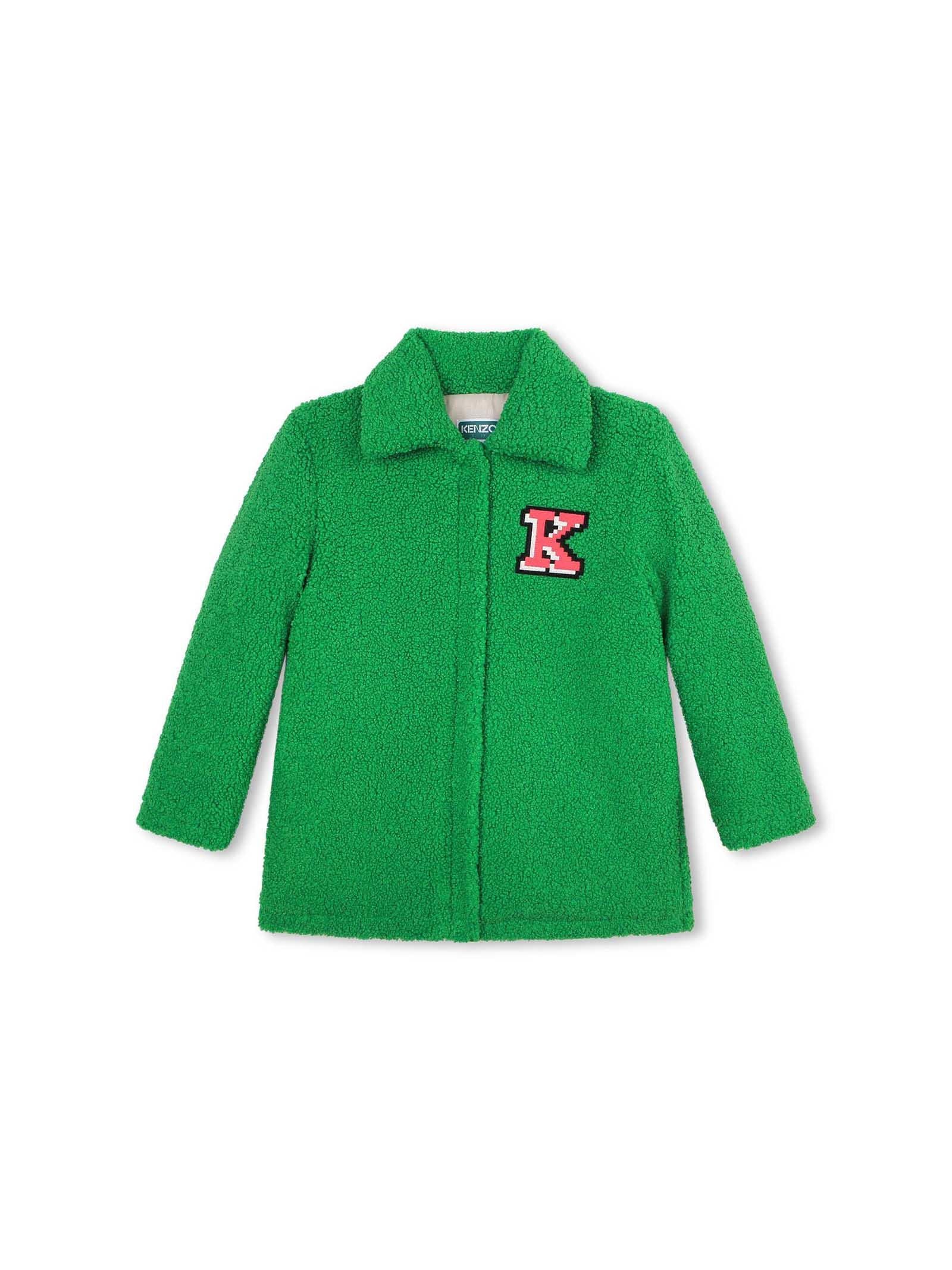 Cappotto teddy verde