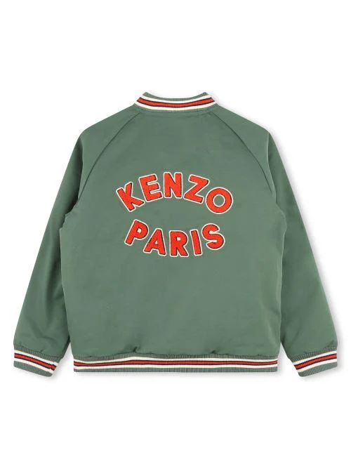 Giubbino college Kenzo verde con dettagli a contrasto - Image 2