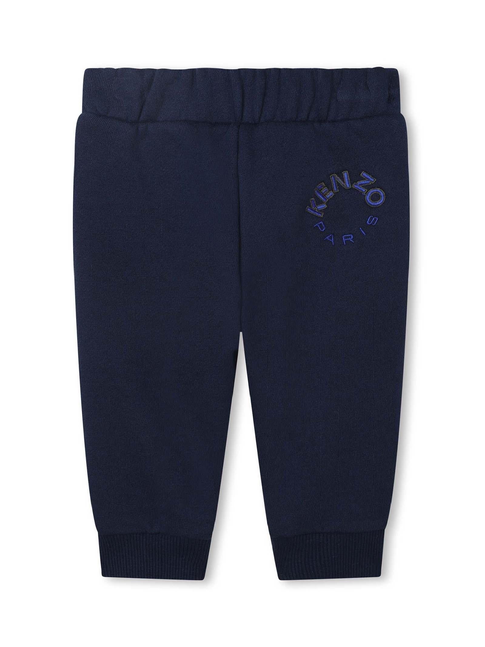 Pantalone di tuta blu con patch - Image 2