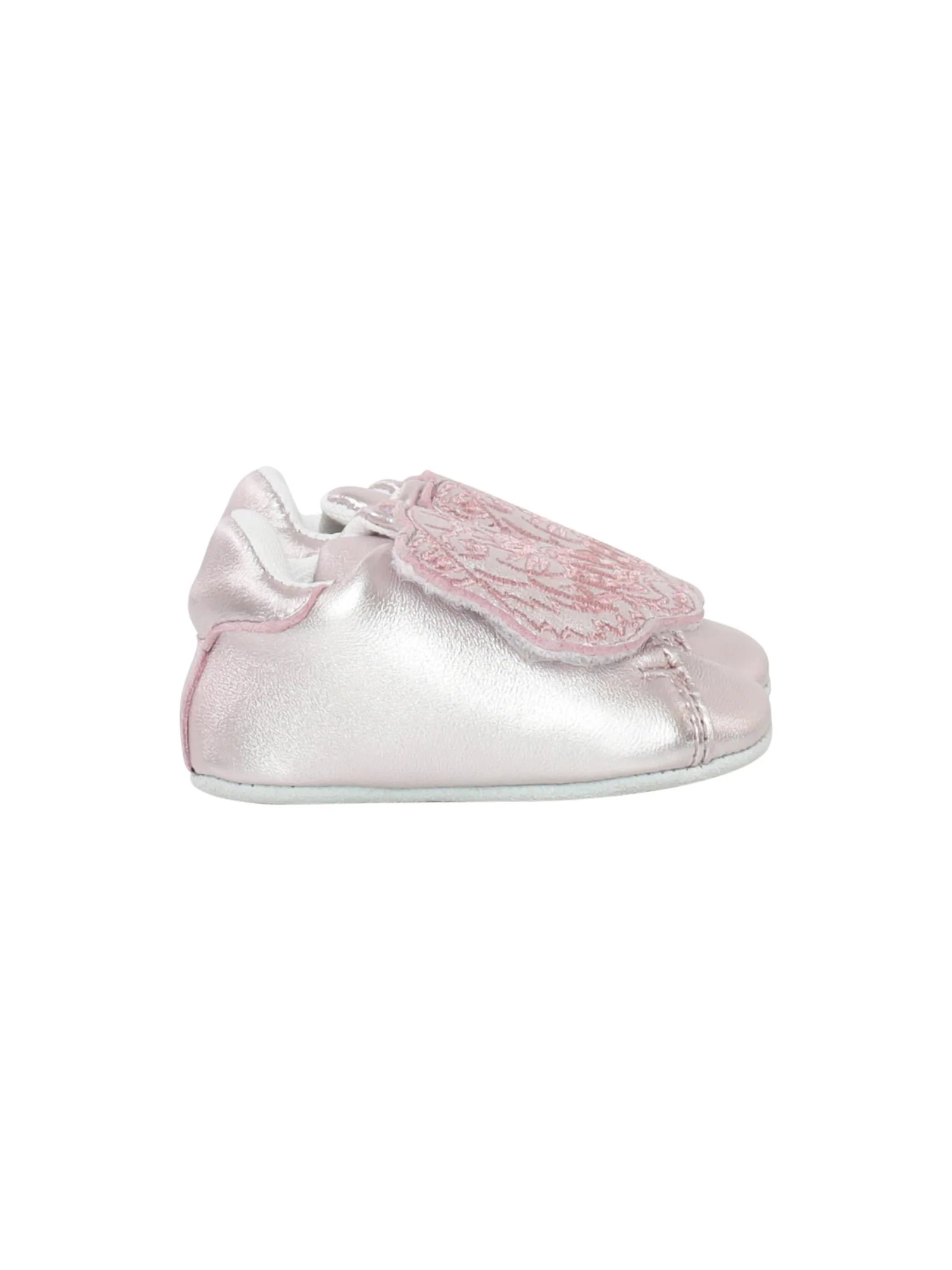 Scarpe da culla rosa con ricamo - Image 2