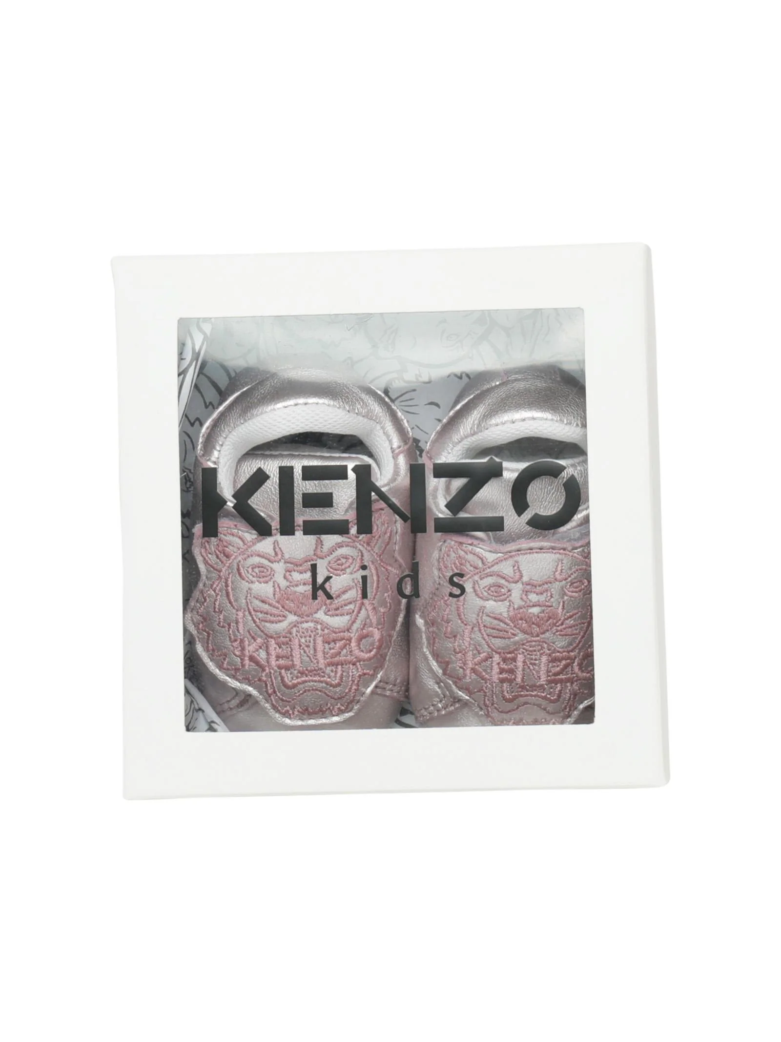 Scarpe da culla rosa con ricamo - Image 3