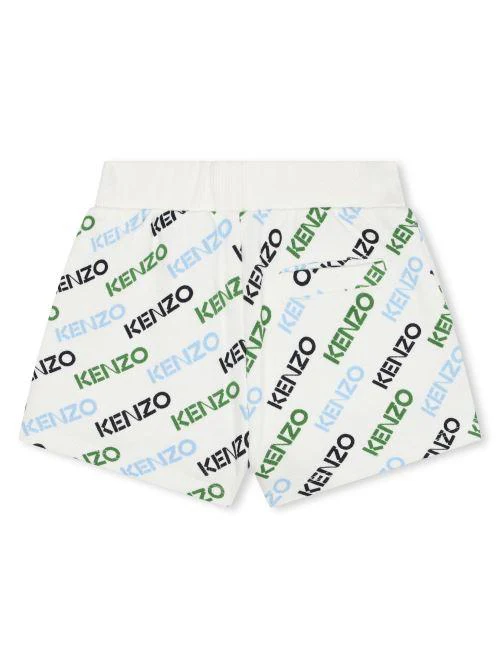 Shorts sportivi bianchi logo all over - Image 2