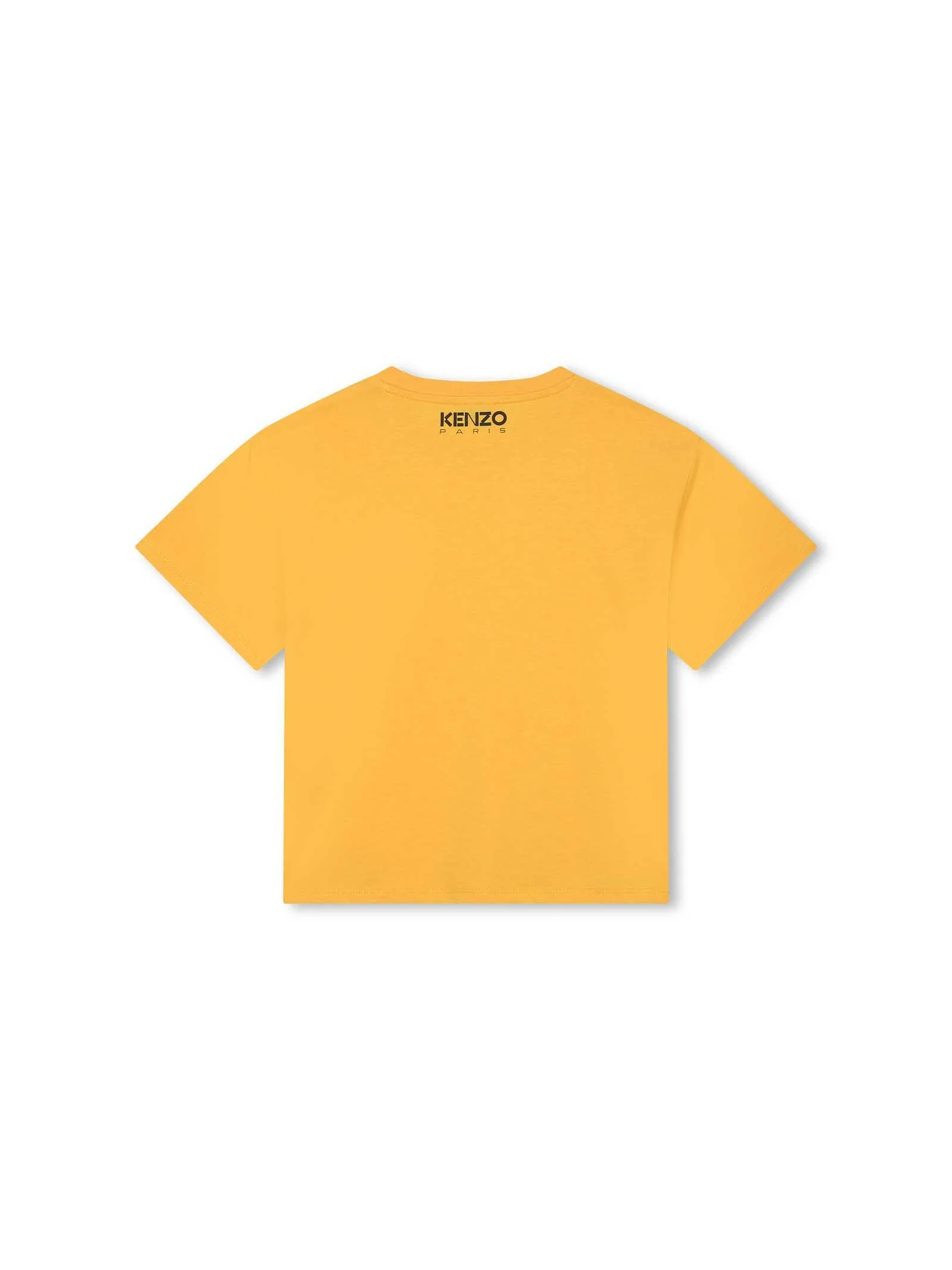T-shirt arancio pastello con piccolo logo - Image 2