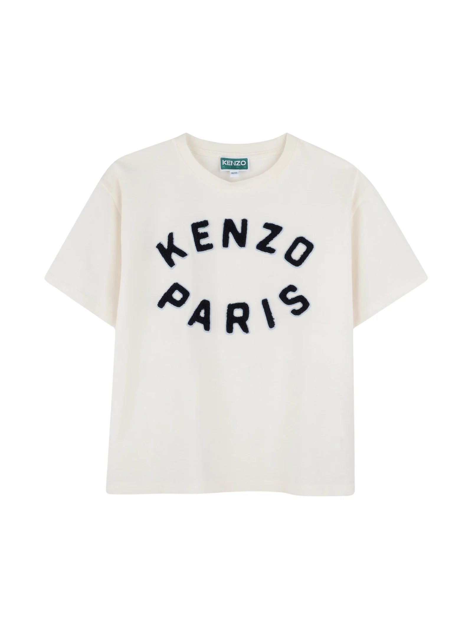 T-Shirt Kenzo bianca con logo ricamato