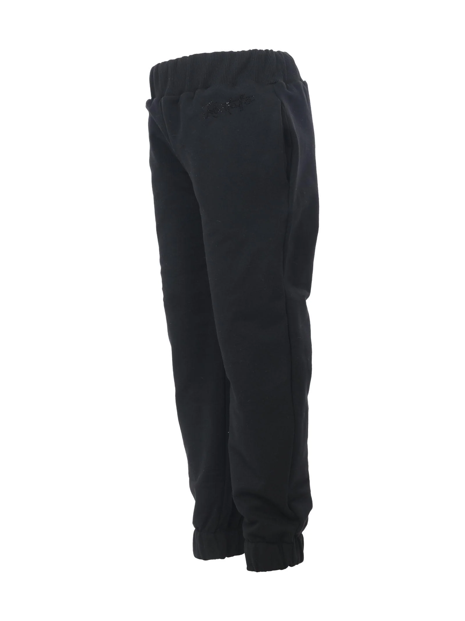 Pantalone tuta nero con brillantini - Image 2